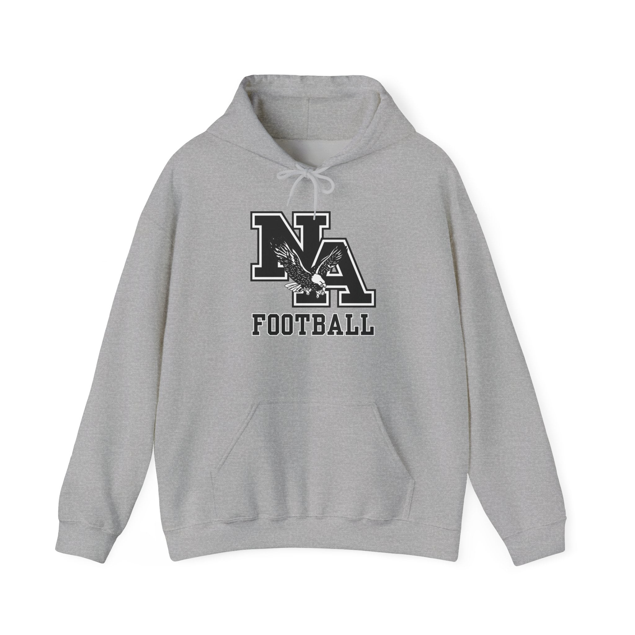 Adult Unisex Classic Logo Black Football Graphic Hoodie