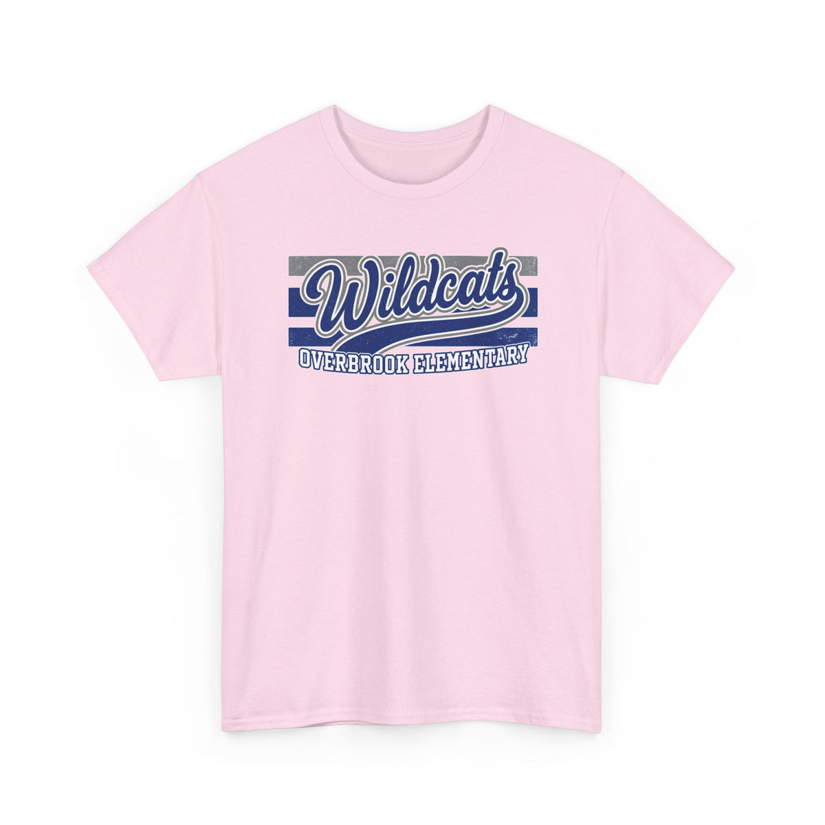 Adult Unisex Overbrook Elementary Wildcats Vintage Distressed Spirit Graphic Gildan Classic Tee