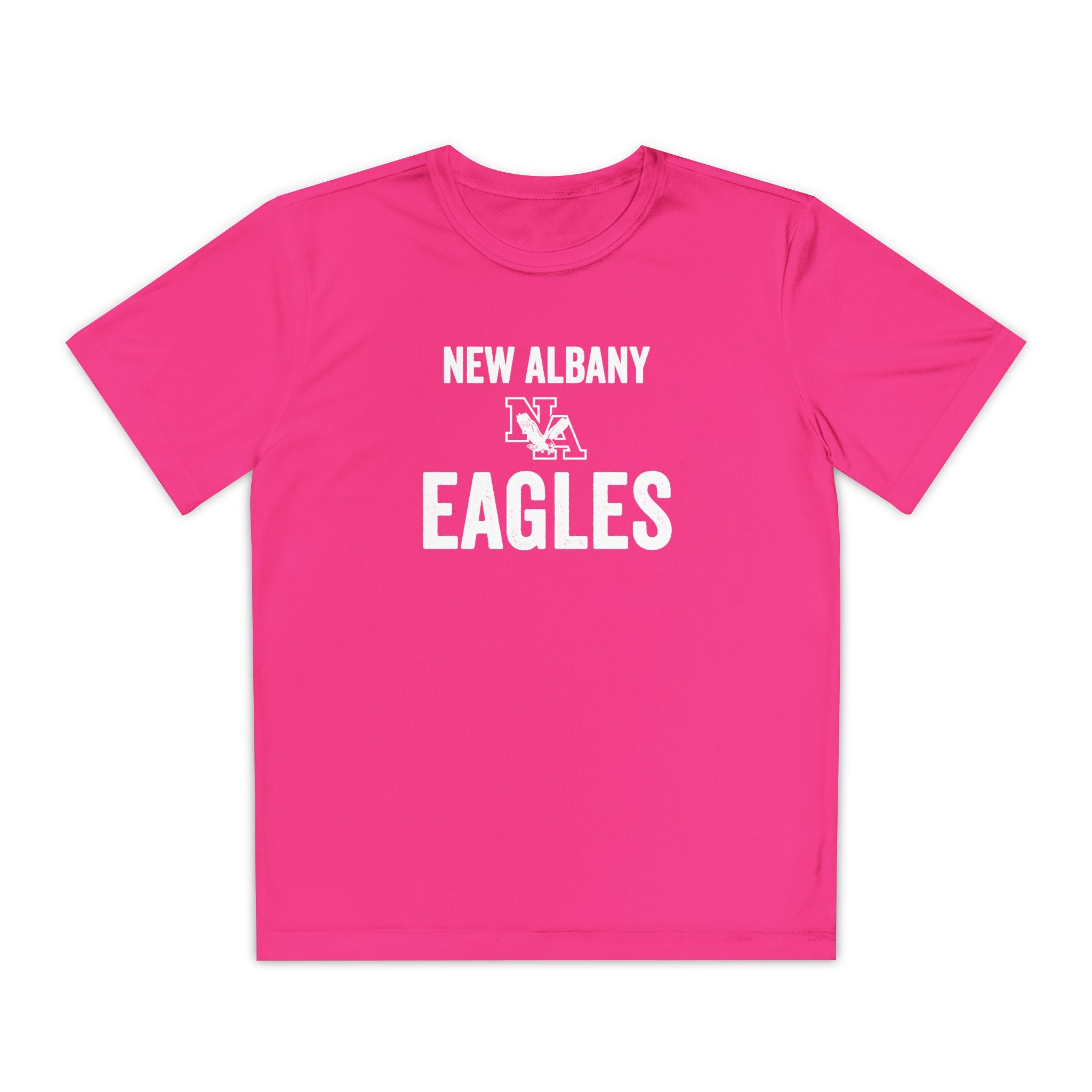 Youth Vintage Distressed New Albany Eagles Graphic Short Sleeve Performance Tee