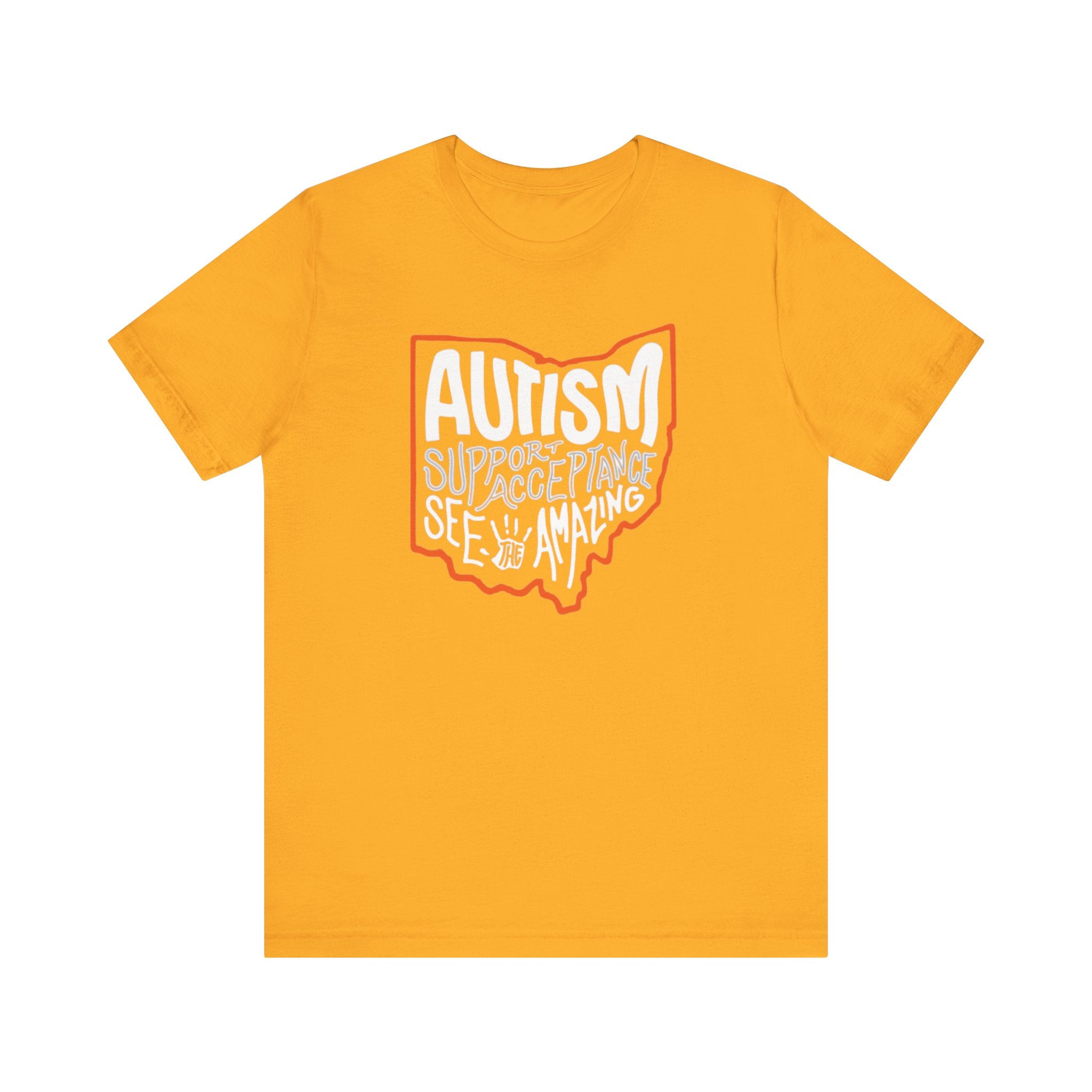 Adult Unisex Autism See The Amazing Graphic Short Sleeve Soft Tee - Bridgeway Academy