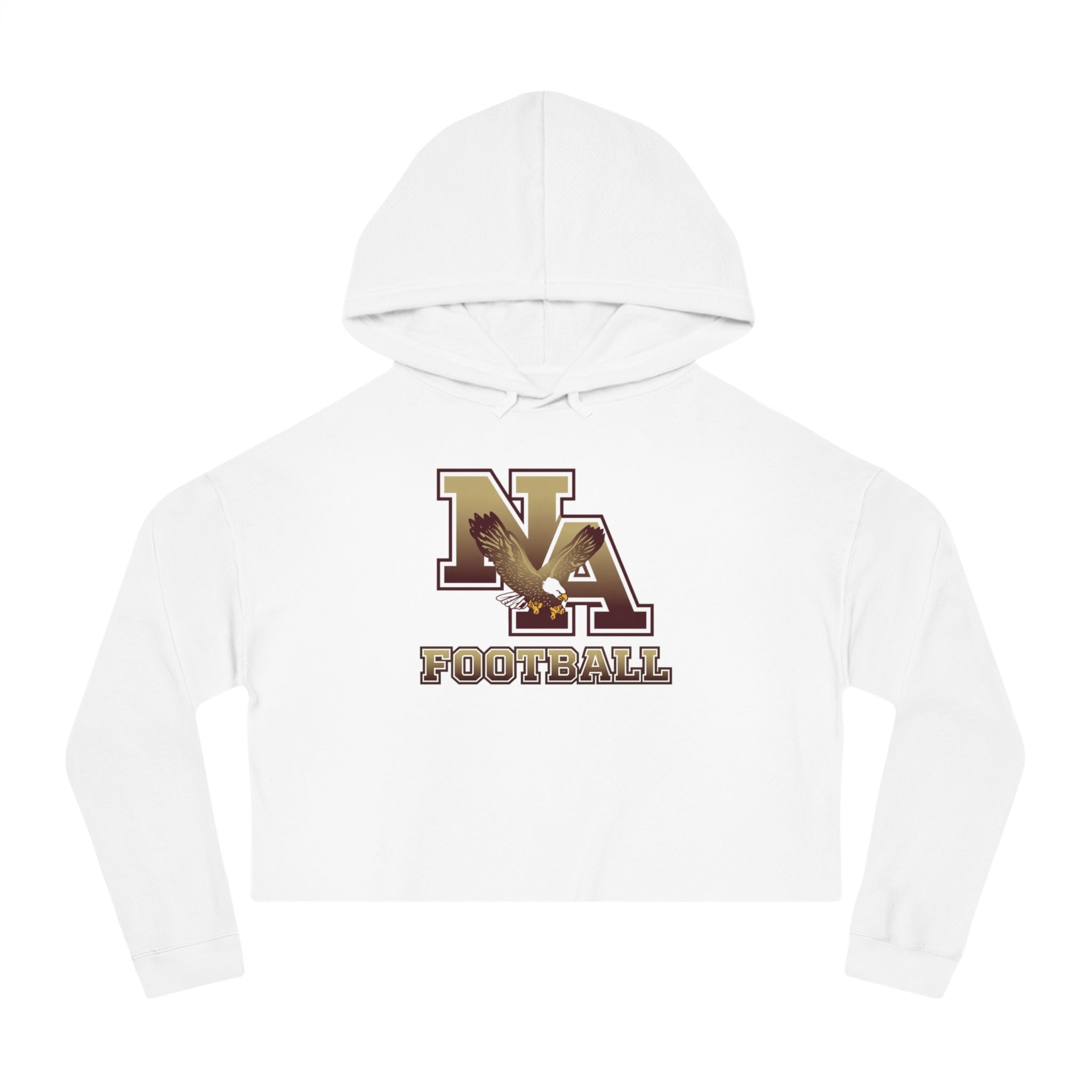 Women's New Albany Ombre Eagle Logo Graphic Crop Hoodie