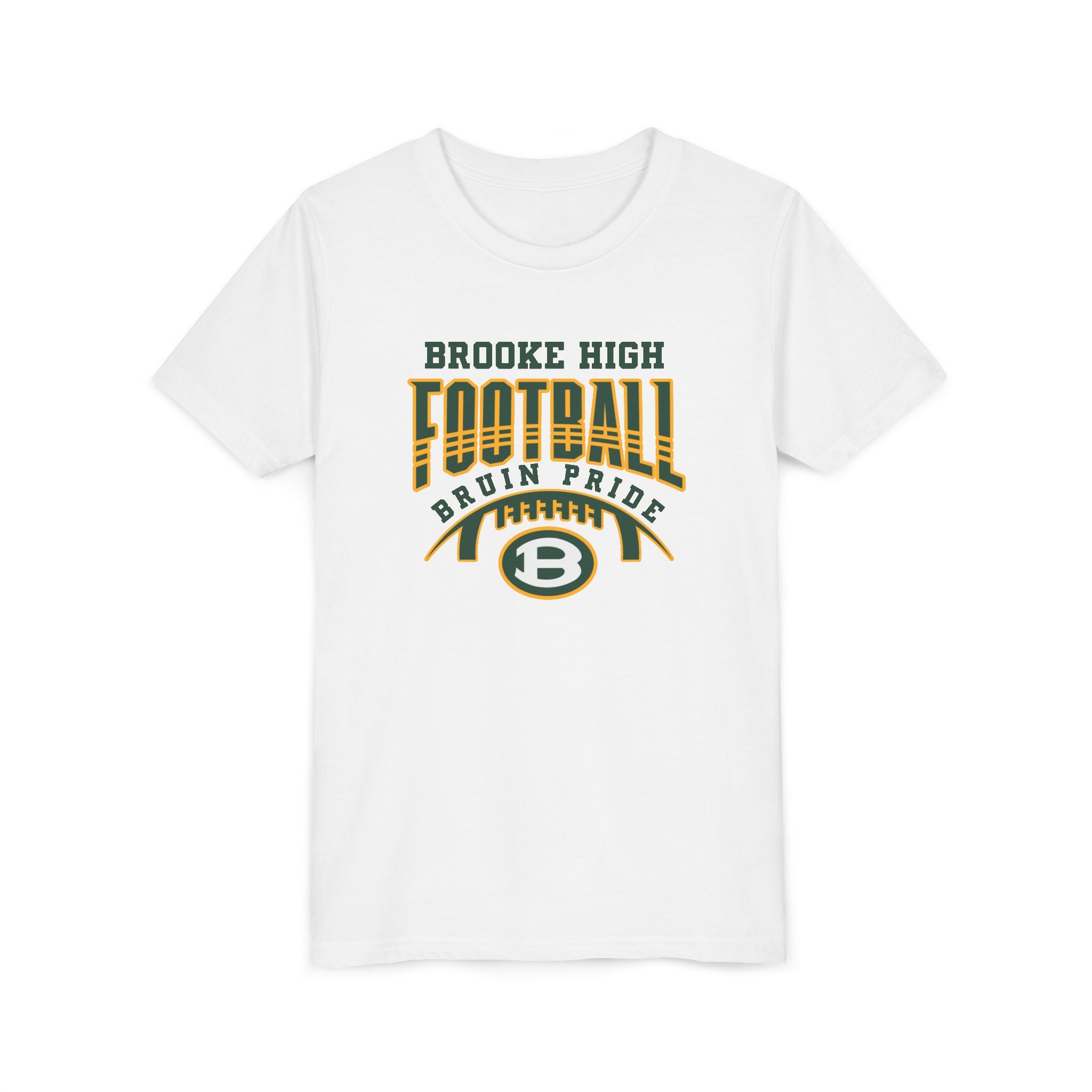 Youth Bruin Pride Football Graphic Short Sleeve Soft Tee