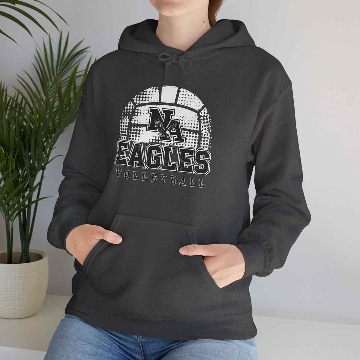 Adult UnisexNew Albany Eagles Spike it Graphic Hoodie