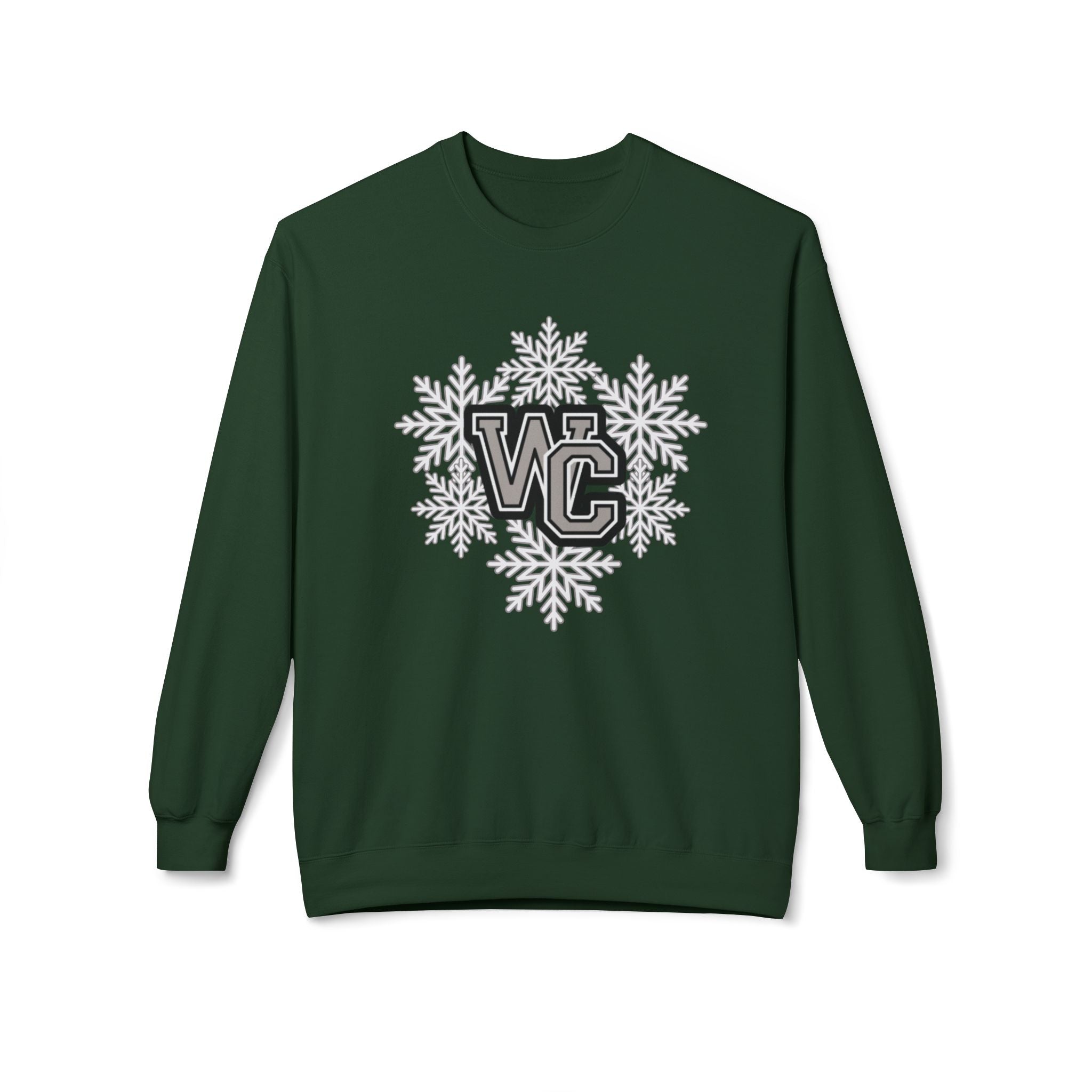 Adult Unisex Westerville Central Spirited Snowflake Graphic Soft Style Sweatshirt