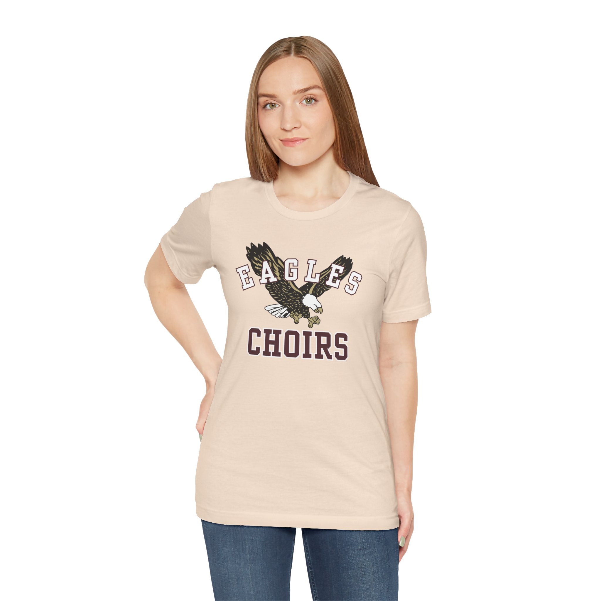 Adult Unisex Flying Choirs Eagle Graphic Short Sleeve Soft Tee