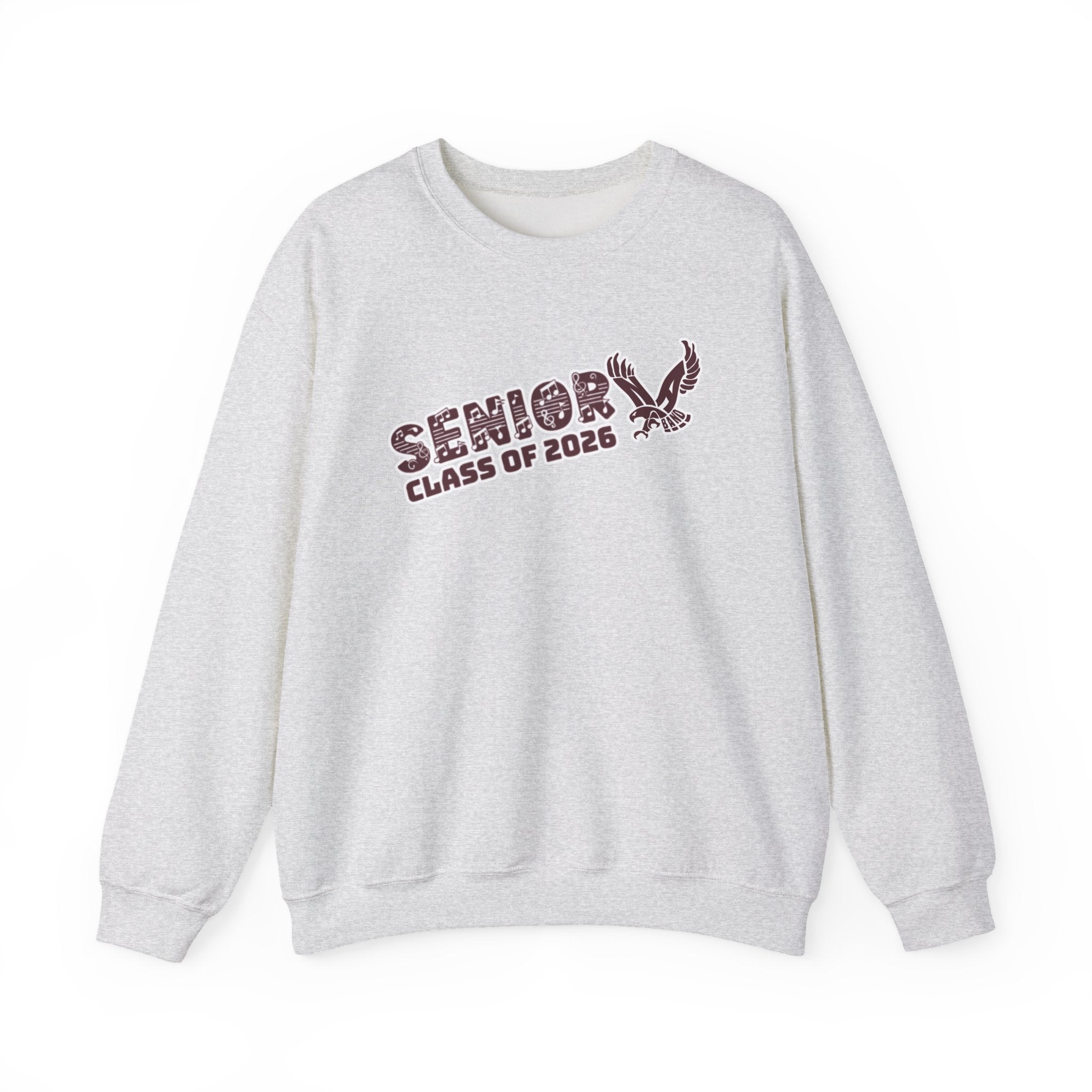 Adult Unisex Class of 2026 Band Eagle Senior Graphic Sweatshirt