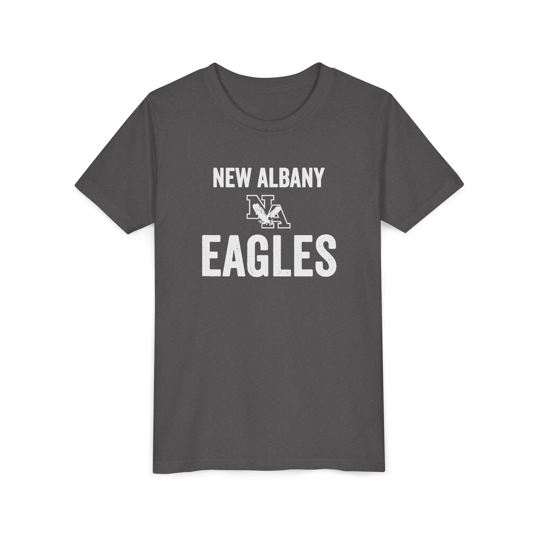 Youth New Albany Vintage Distressed New Albany Eagles Graphic Short Sleeve Soft Tee