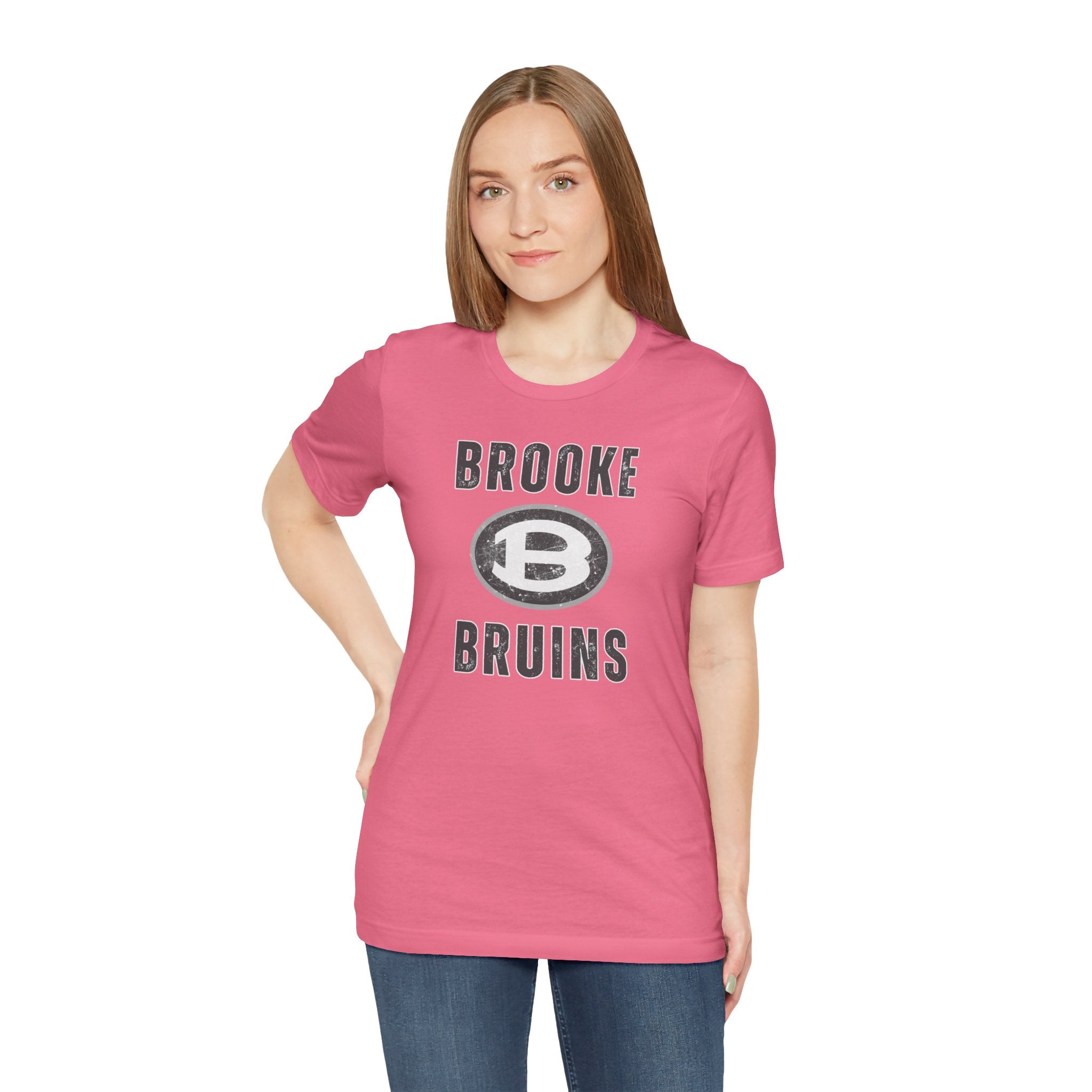 Adult Unisex Brooke Bruins Vintage Distressed Graphic Short Sleeve Soft Tee
