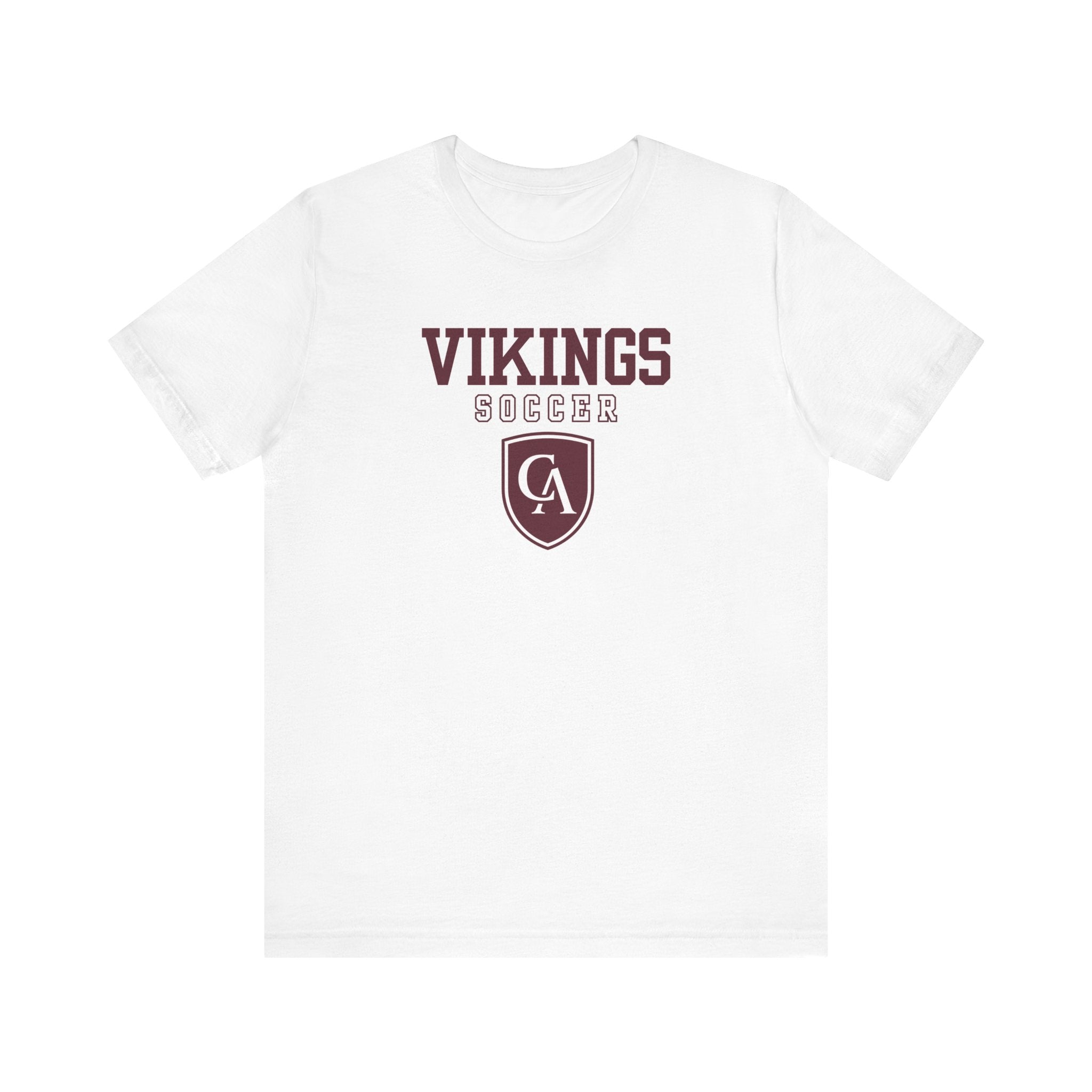 Adult Unisex Columbus Academy Vikings Soccer Graphic Short Sleeve Bella + Canvas Soft Tee