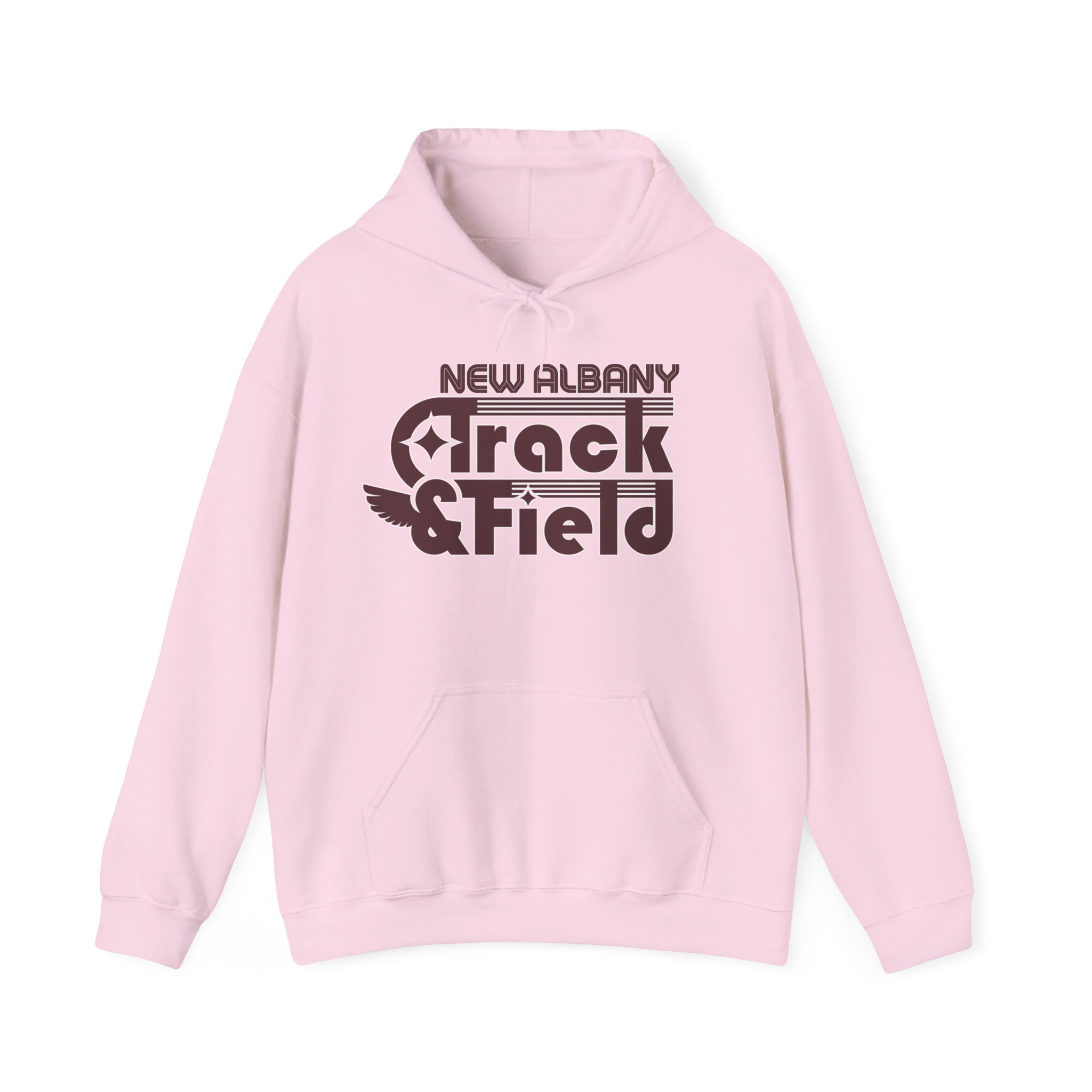 Adult Unisex Retro Track and Field Graphic Hoodie