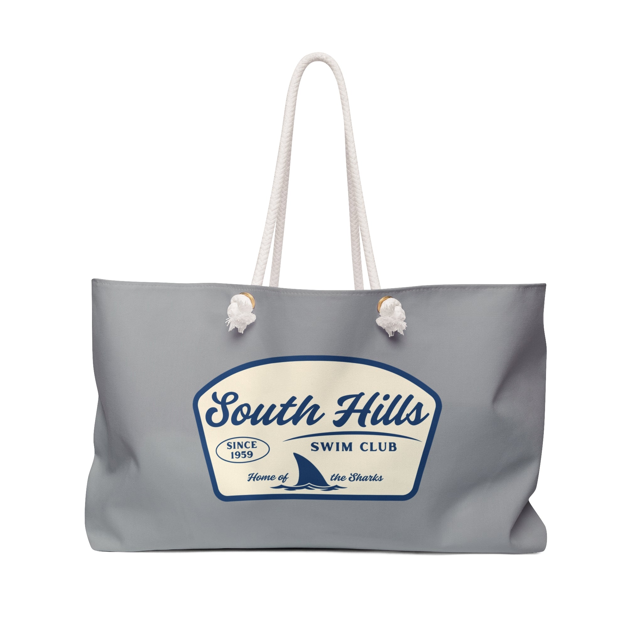 South Hills Swim Club Home of the Sharks Graphic Large Summer Tote