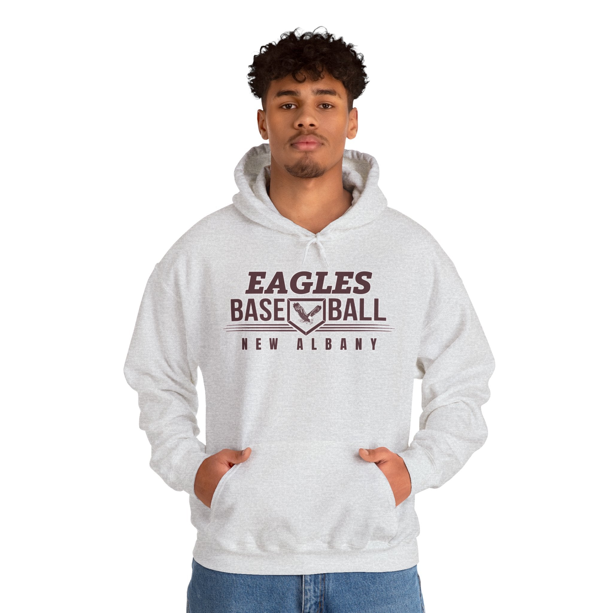 Adult Unisex New Albany Eagles Home Plate Pride Graphic Hoodie