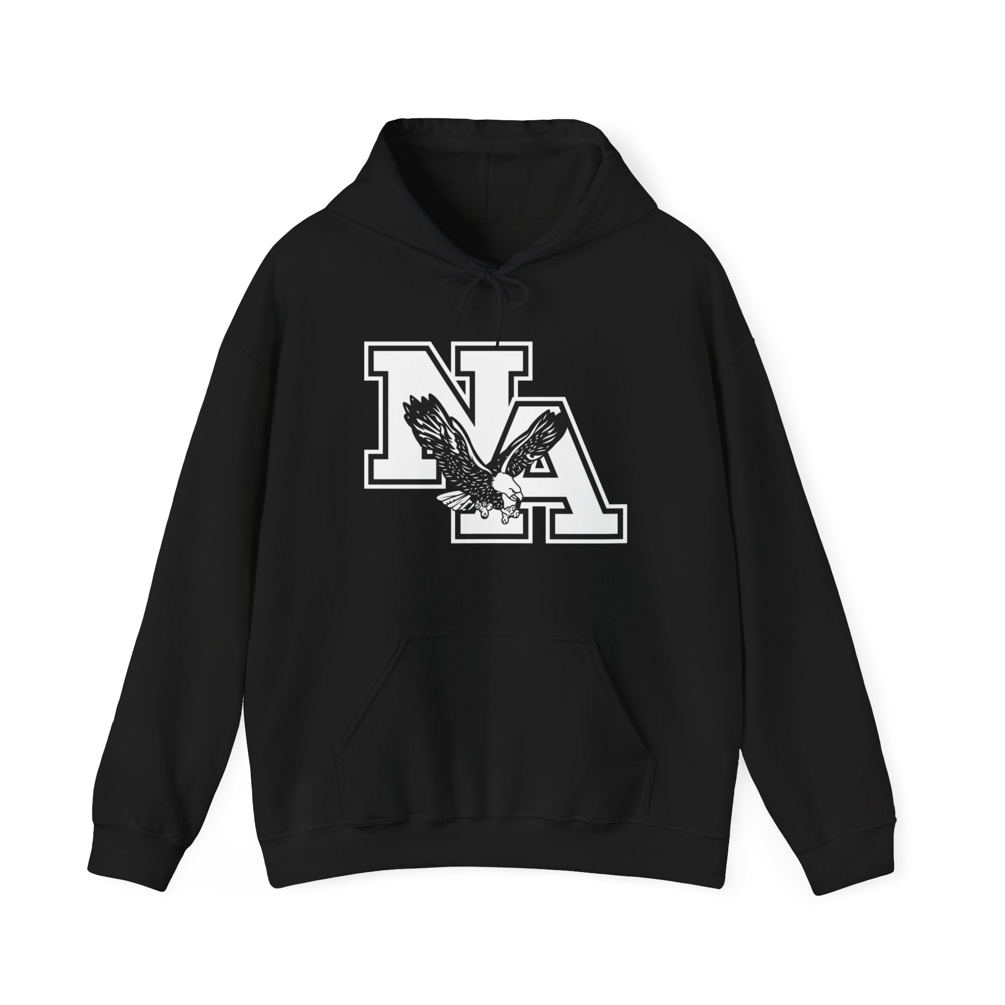 Adult Unisex White/Black Classic NA Logo Graphic Hoodie