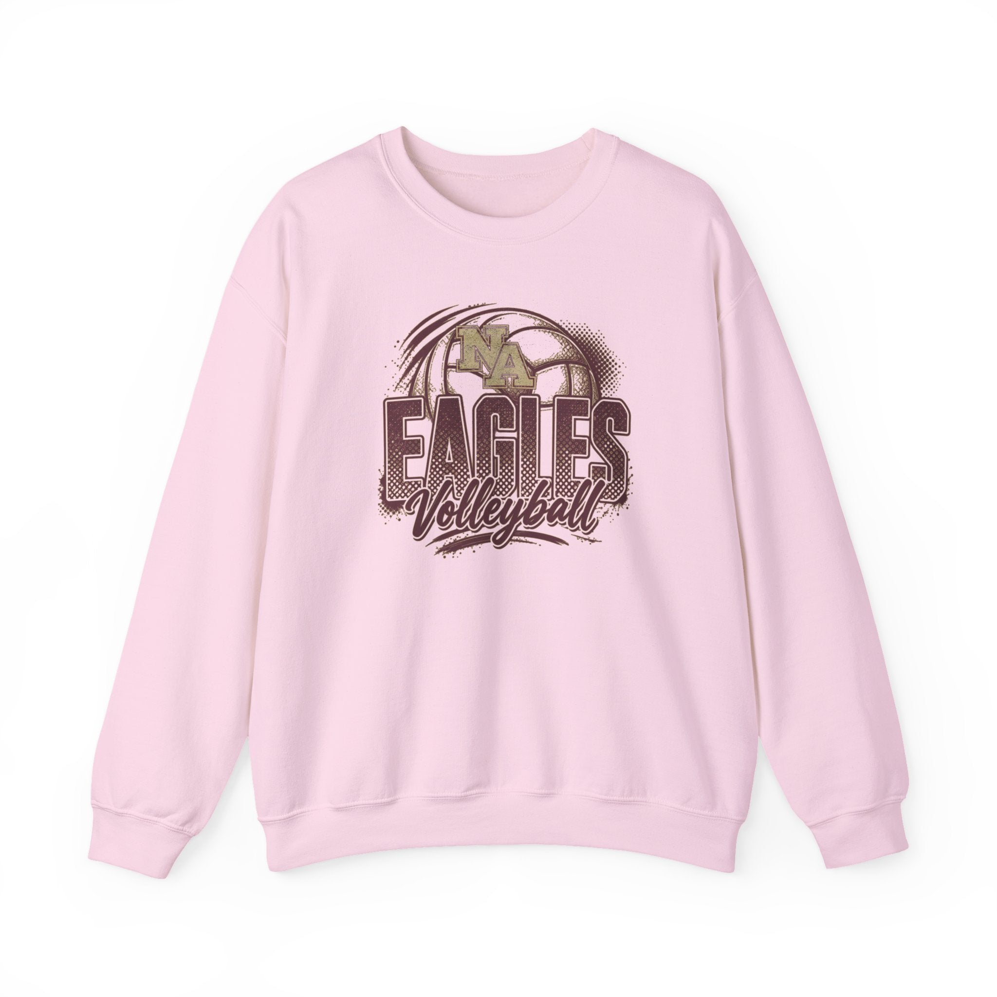 Adult Unisex New Albany Eagles Ombre Volleyball Graphic Sweatshirt