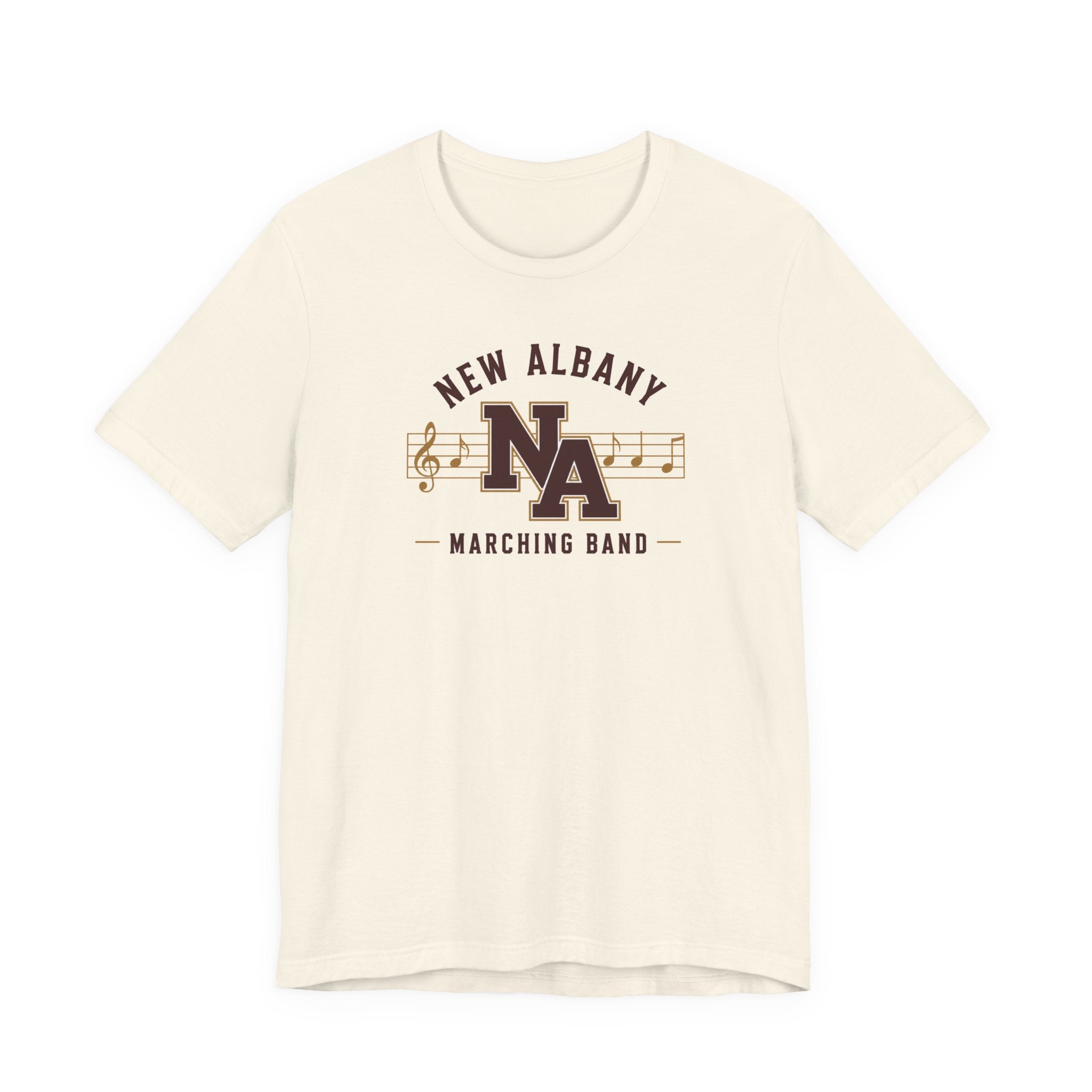Adult Unisex New Albany Marching Melodies Graphic Short Sleeve Bella + Canvas Soft Tee
