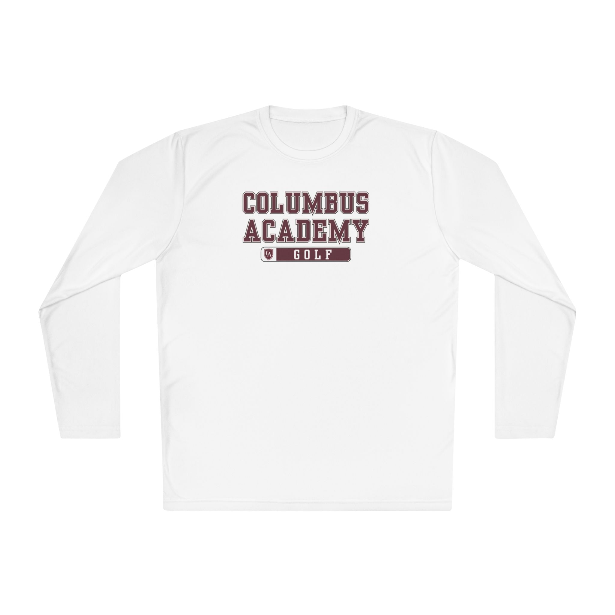 Adult Unisex Columbus Academy Golf Graphic Sport-Tek Competitor Performance Long Sleeve Tee
