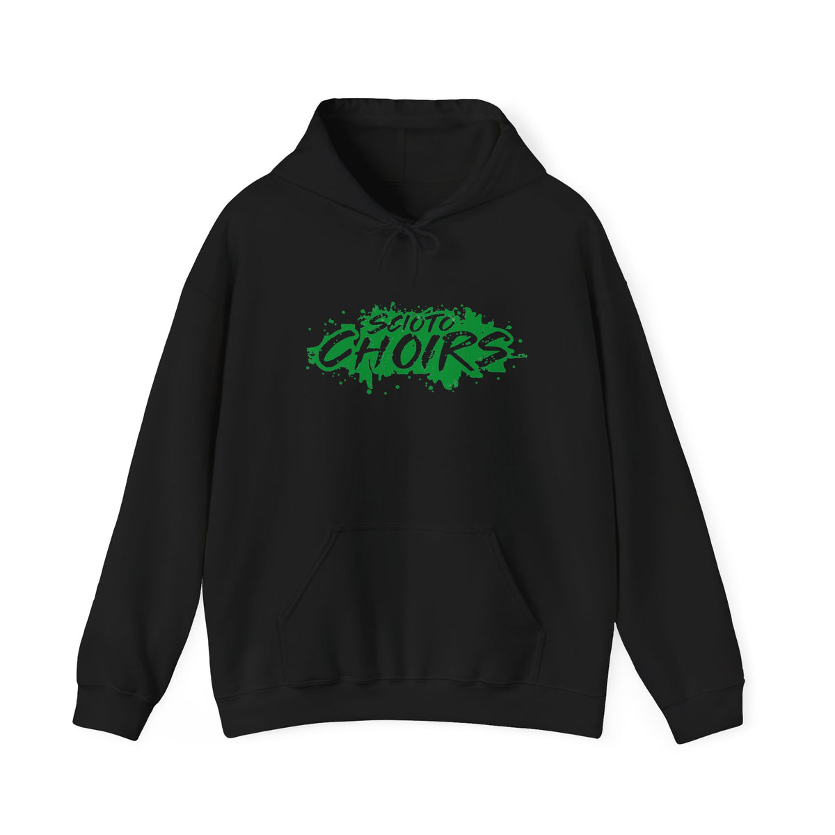 Adult Unisex Dublin Scioto Choirs Paint Splatter Graphic Hoodie
