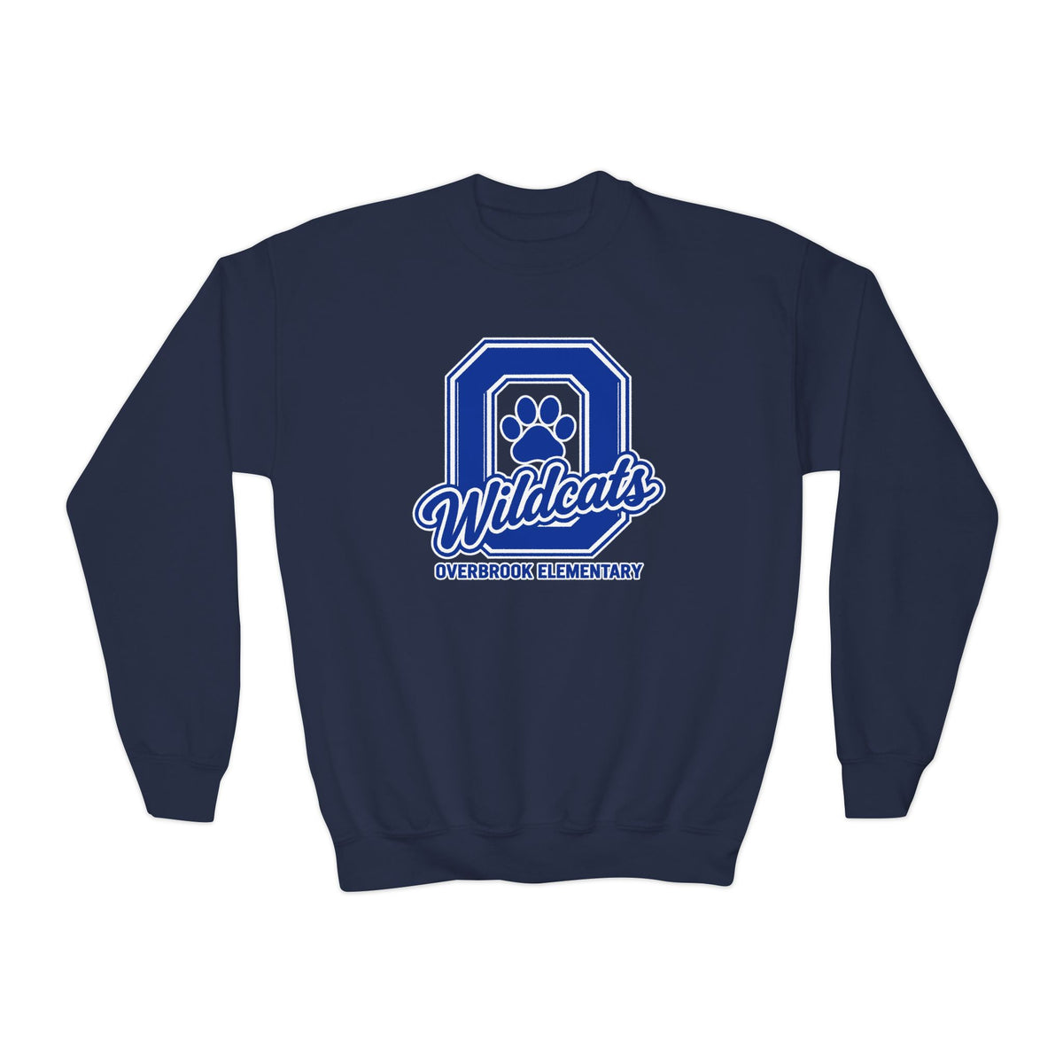 Youth Overbrook Elementary Wildcats Block Letter Graphic Sweatshirt