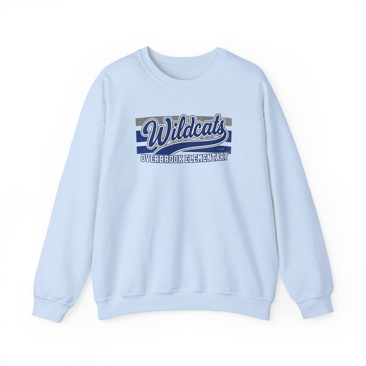 Adult Unisex Overbrook Elementary Wildcats Vintage Distressed Spirit Graphic Sweatshirt