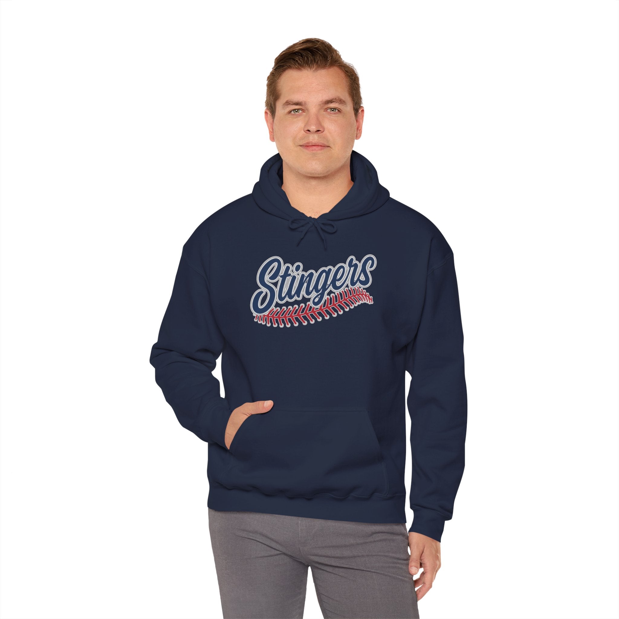 Adult Unisex Stingers Softball Stitches Graphic Hoodie