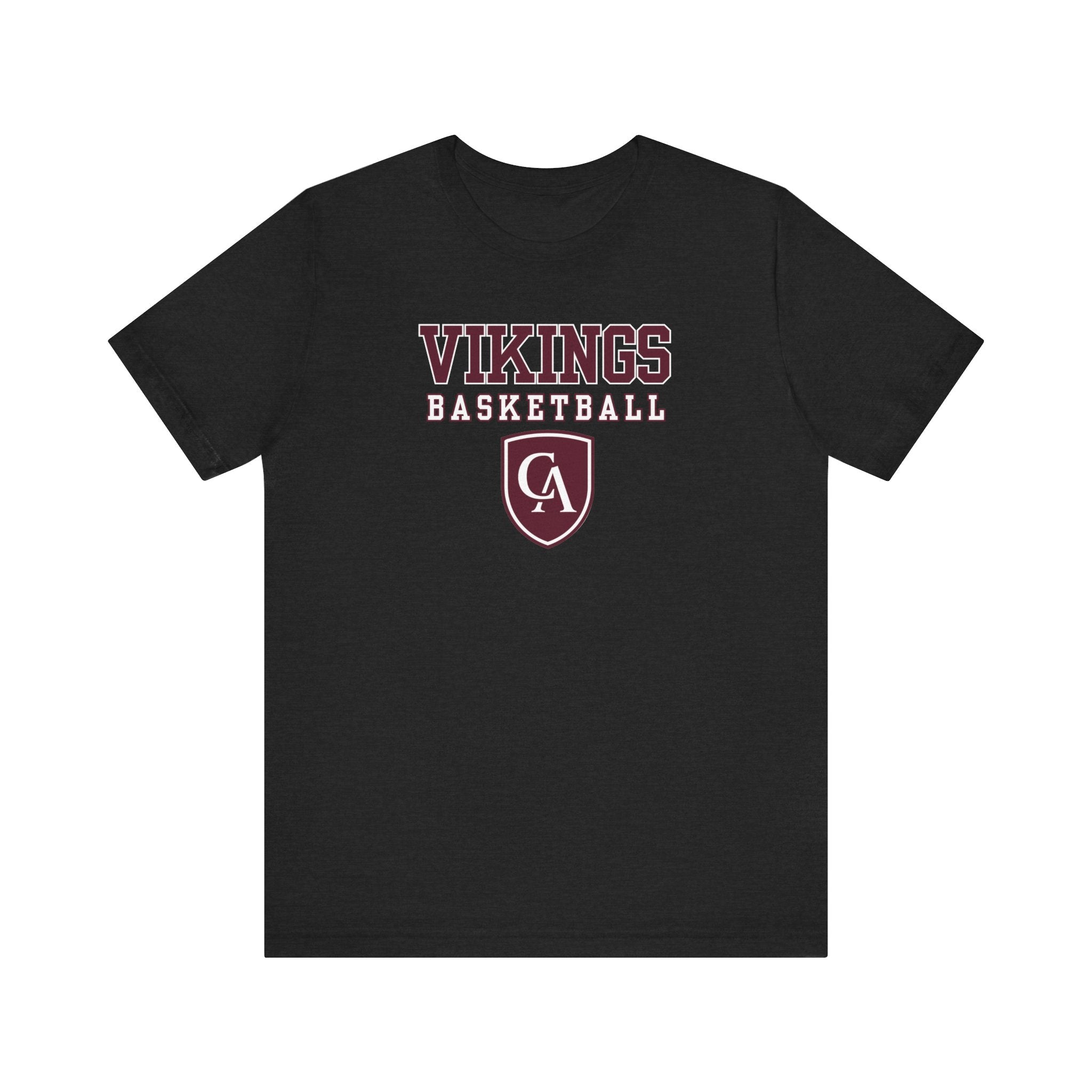 Adult Unisex Columbus Academy Vikings Basketball Graphic Short Sleeve Bella + Canvas Soft Tee