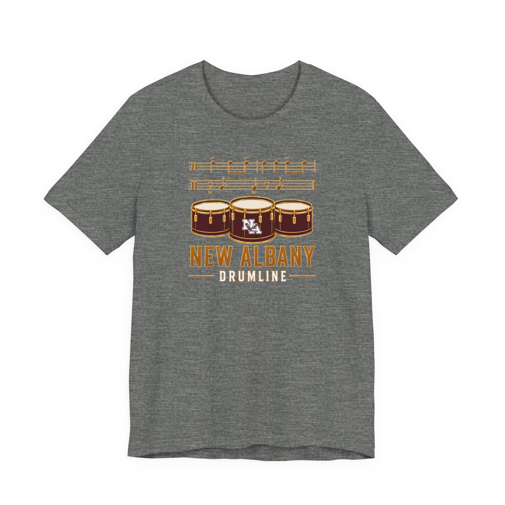 Adult Unisex New Albany Band Drumline Graphic Short Sleeve Bella + Canvas Soft Tee