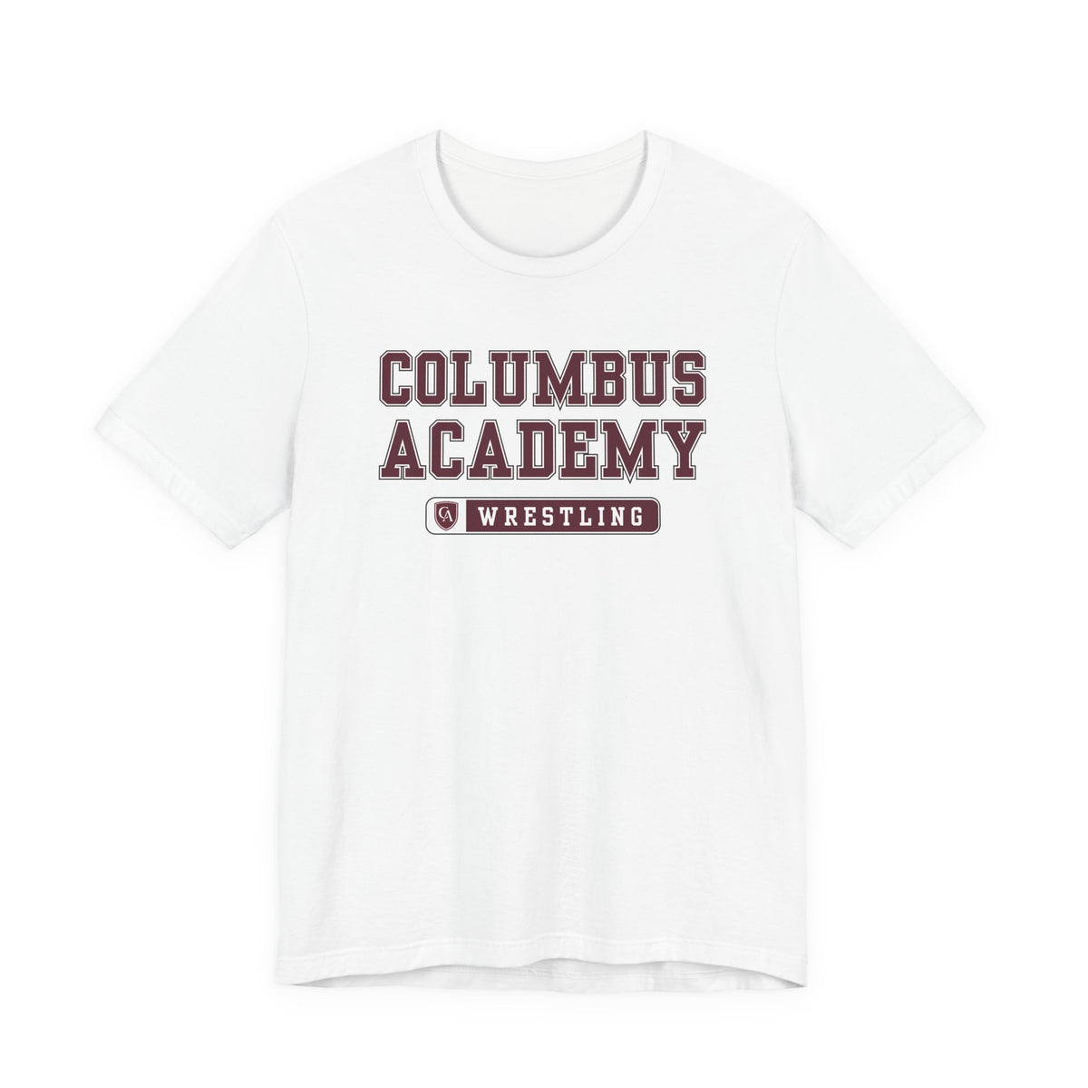 Adult Unisex Columbus Academy Wrestling Graphic Short Sleeve Bella + Canvas Soft Tee