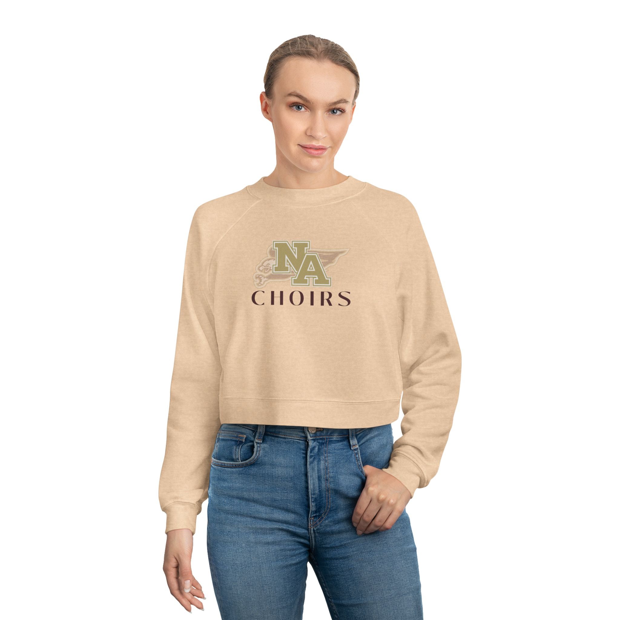 Women's NA Choirs Classic Logo Graphic Cropped Fleece Sweatshirt