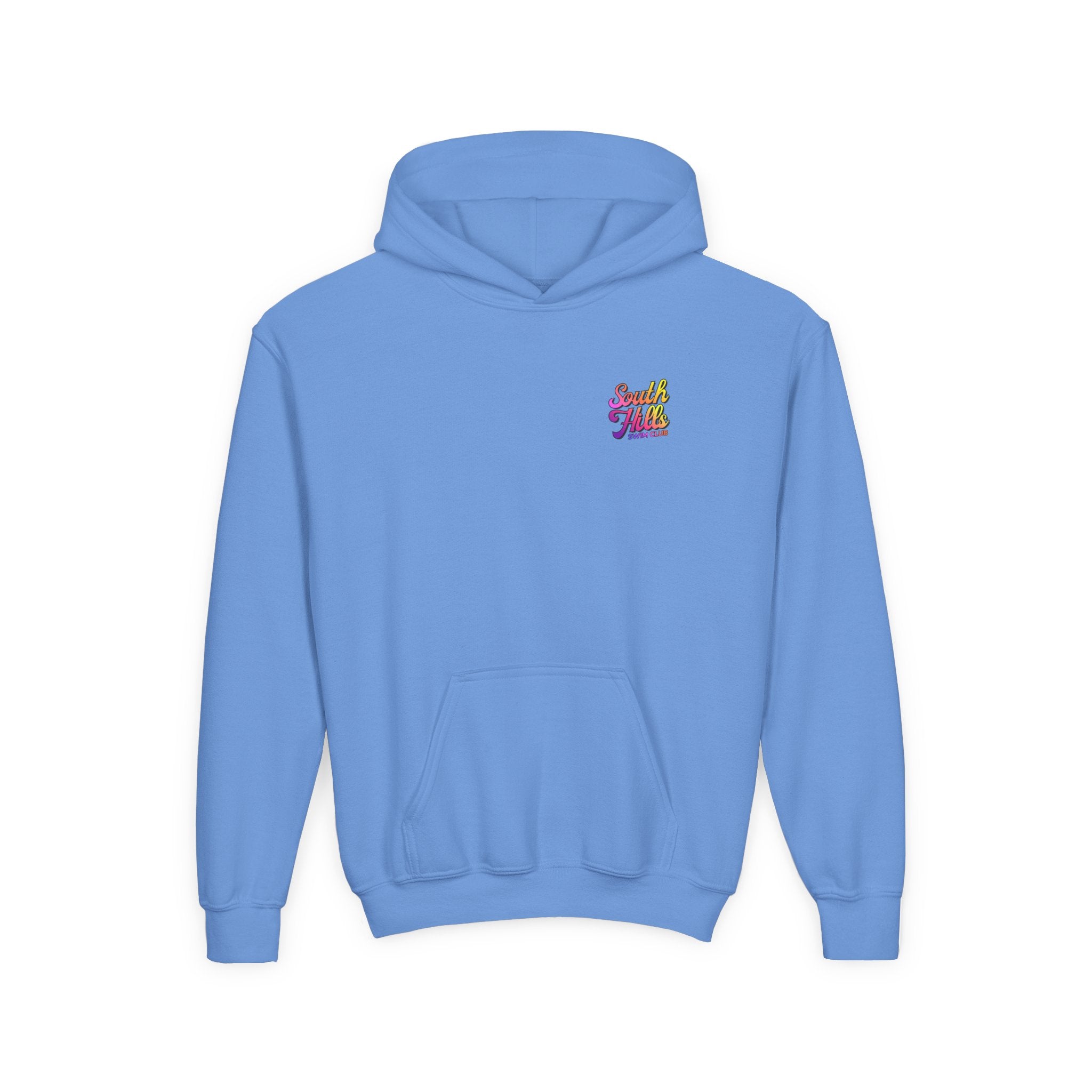 Youth South Hills Swim Club Sunset Script Graphic Hoodie