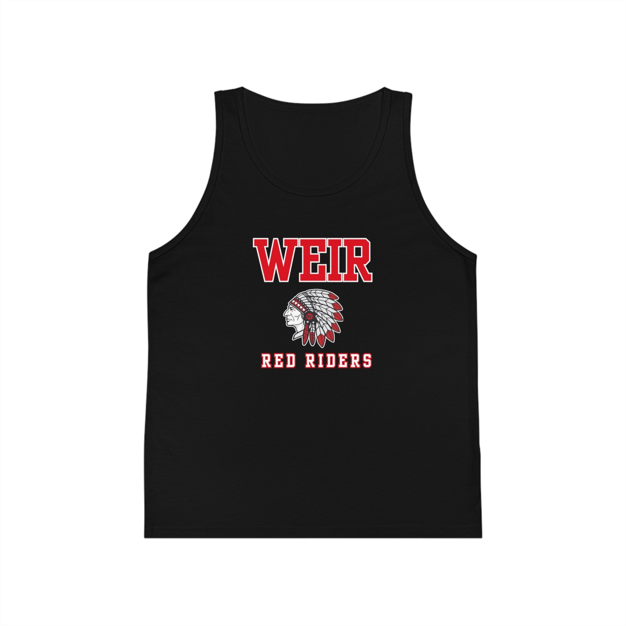 Youth Weir Red Riders Classic Mascot Graphic Bella + Canvas Tank