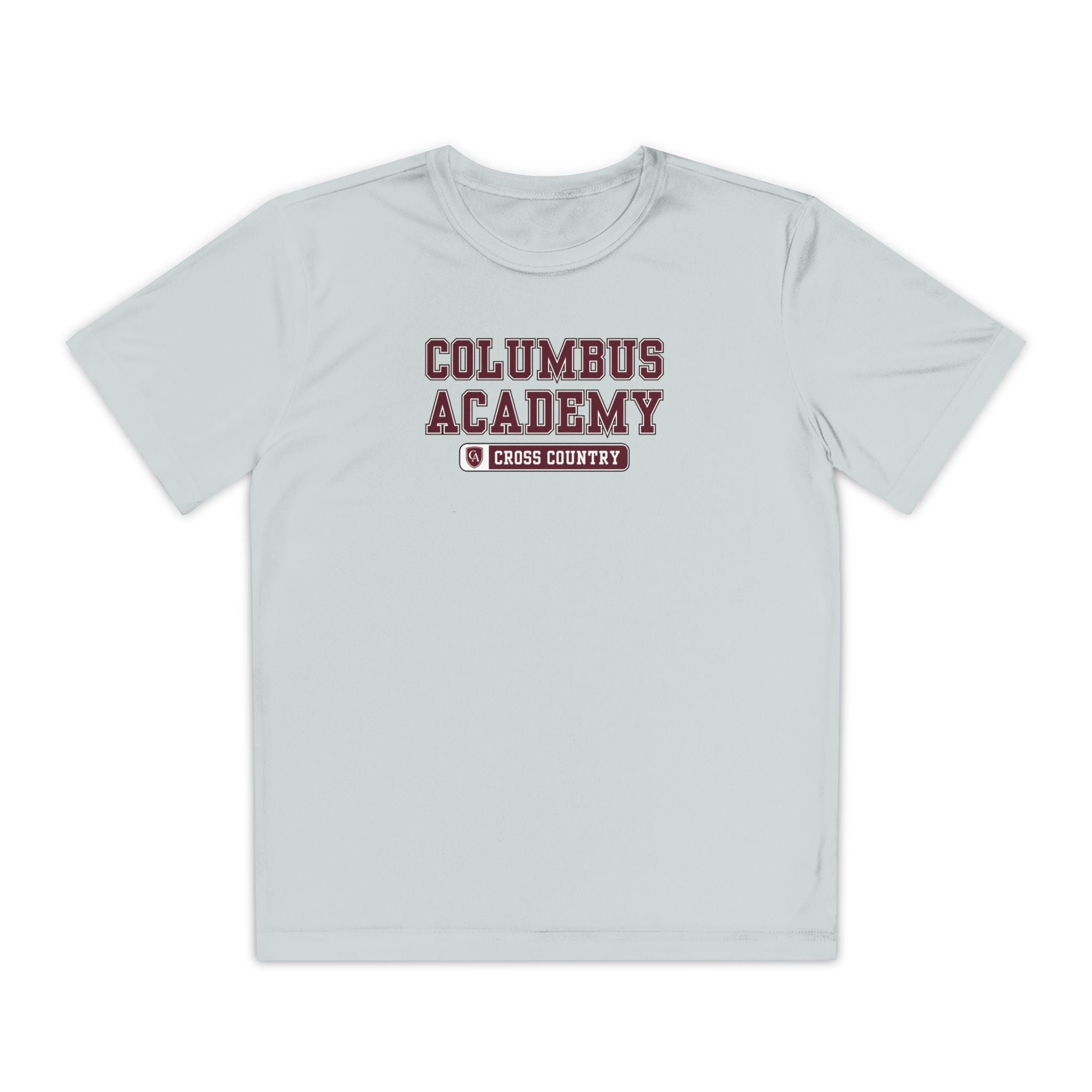 Youth Columbus Academy Cross Country Graphic Sport-Tek Competitor Performance Tee