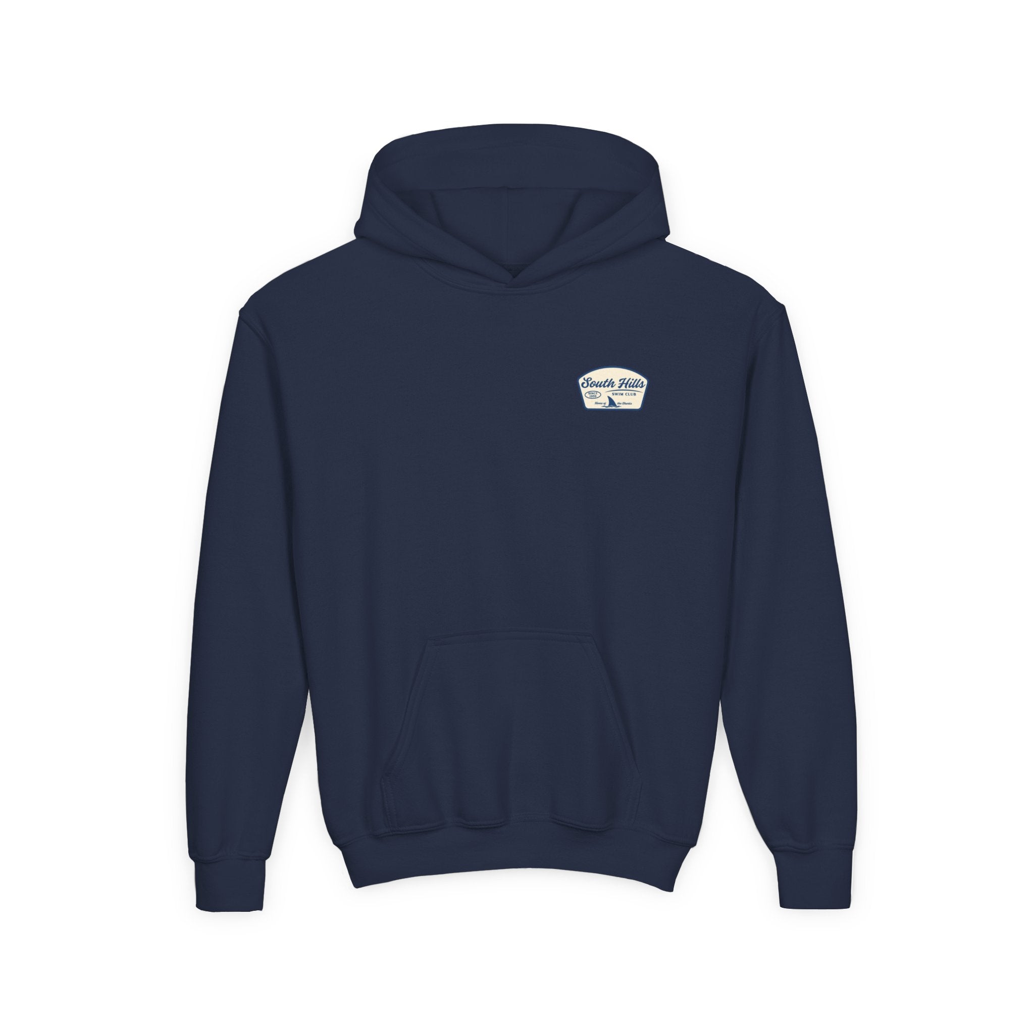 Youth South Hills Swim Club Home of the Sharks Graphic Hoodie
