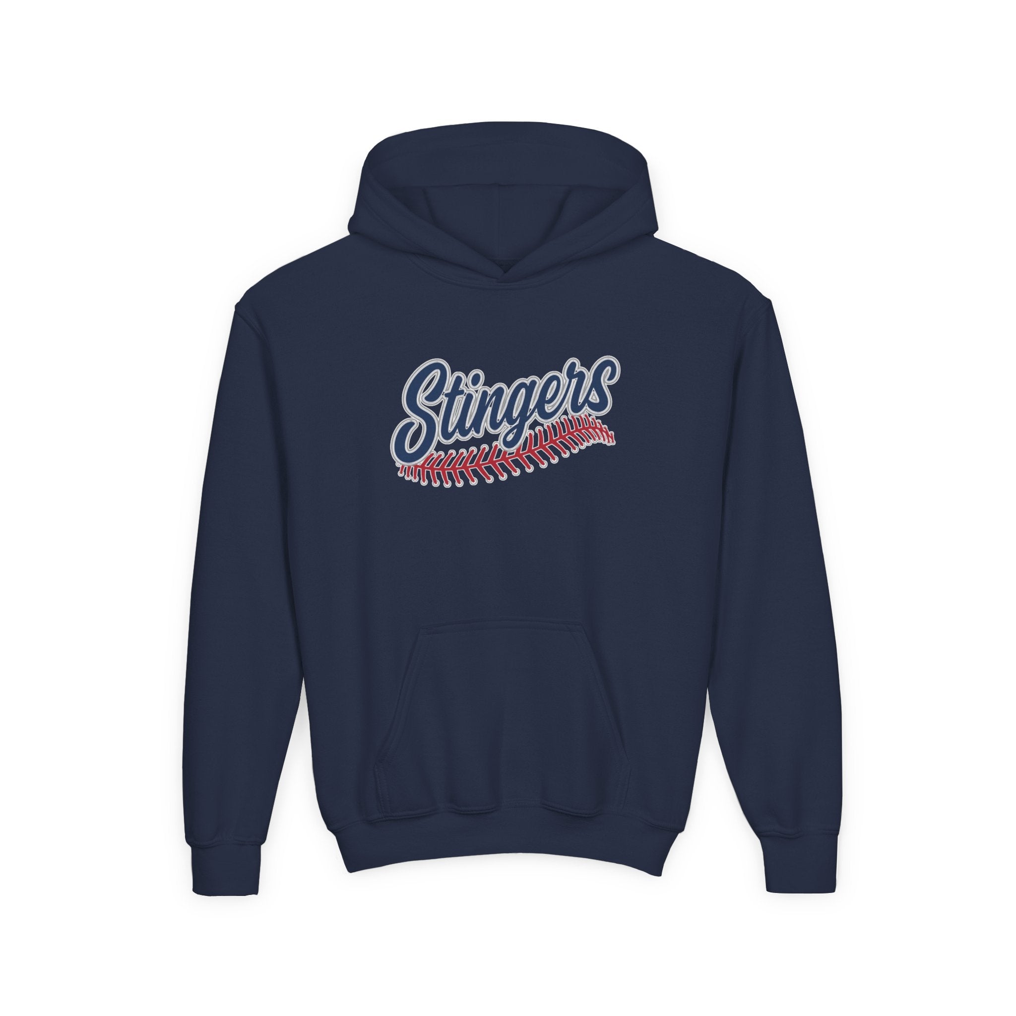 Youth Stingers Softball Stitches Graphic Hoodie