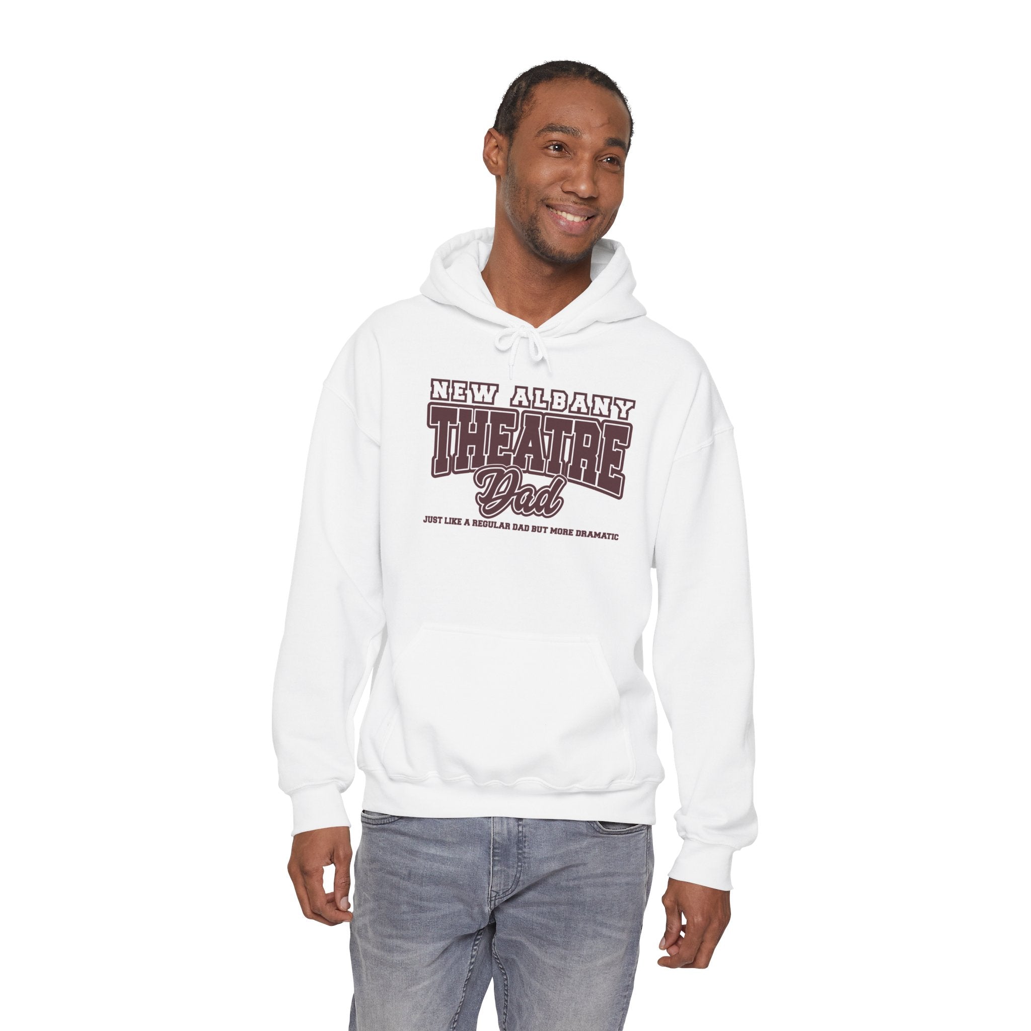 Adult Unisex New Albany Theatre Dramatic Dad Graphic Hoodie