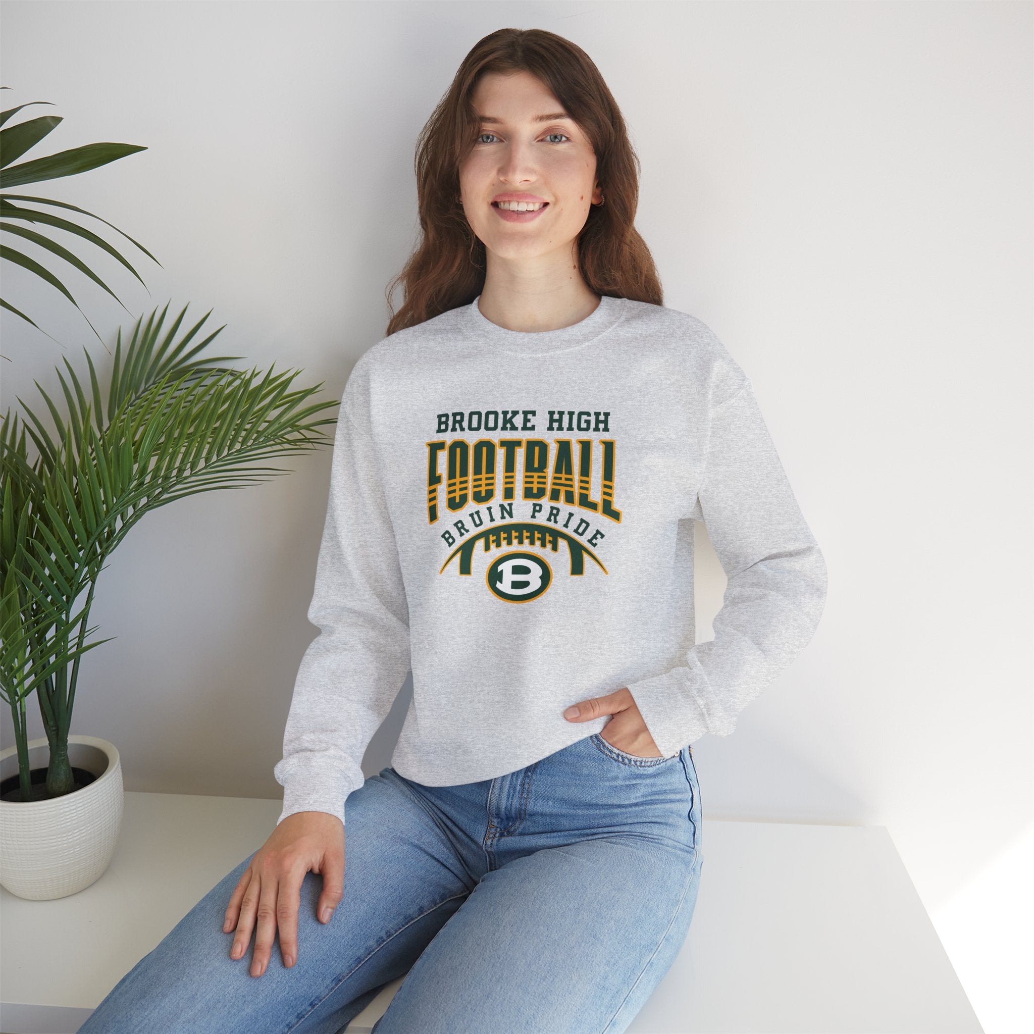 Adult Unisex Bruin Pride Football Graphic Sweatshirt