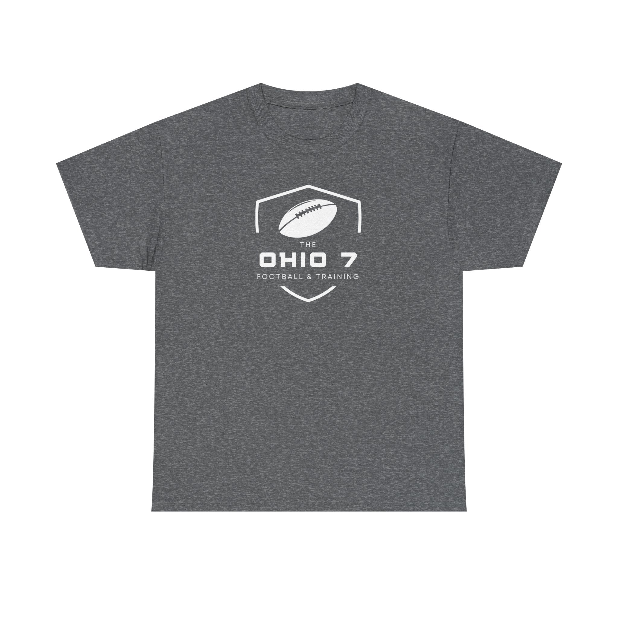Adult Unisex The Ohio 7 White Logo Short Sleeve Gildan Heavy Tee