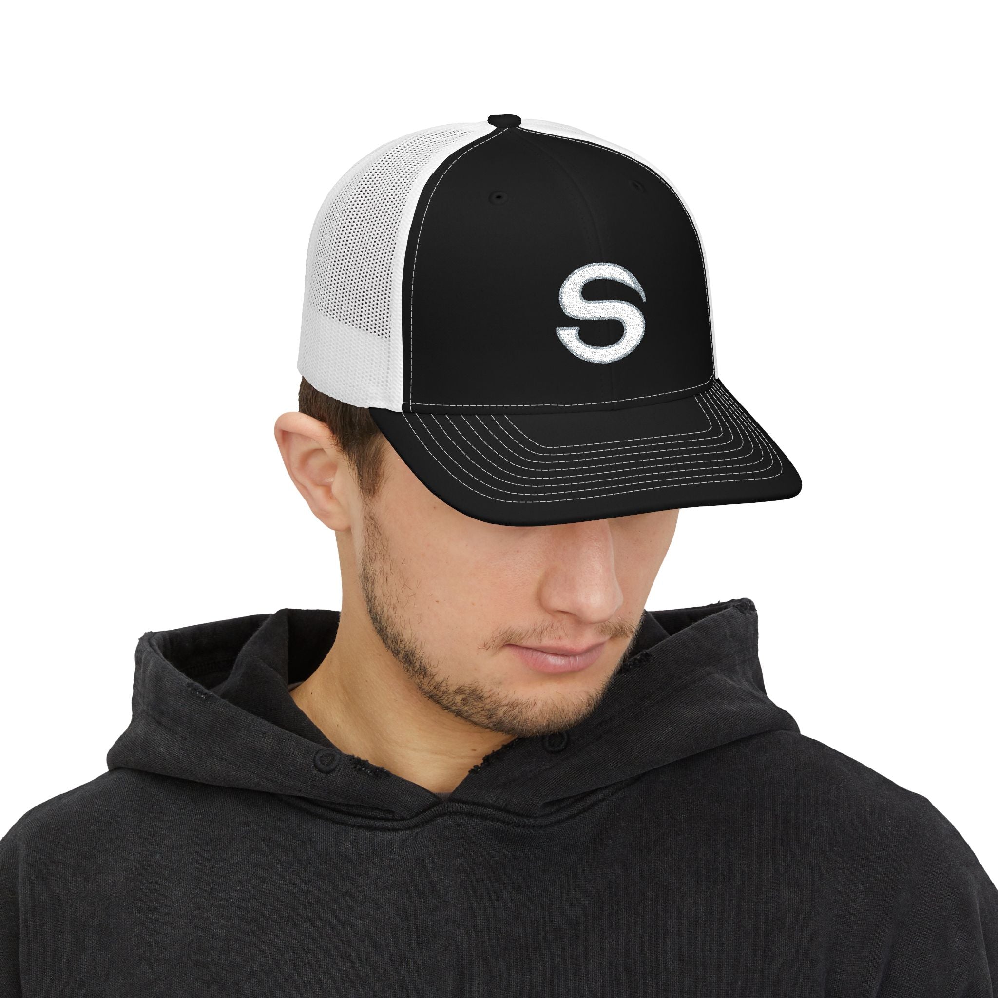 Adult Unisex S Logo Embroidered Richardson 112 Snapback Trucker Hat