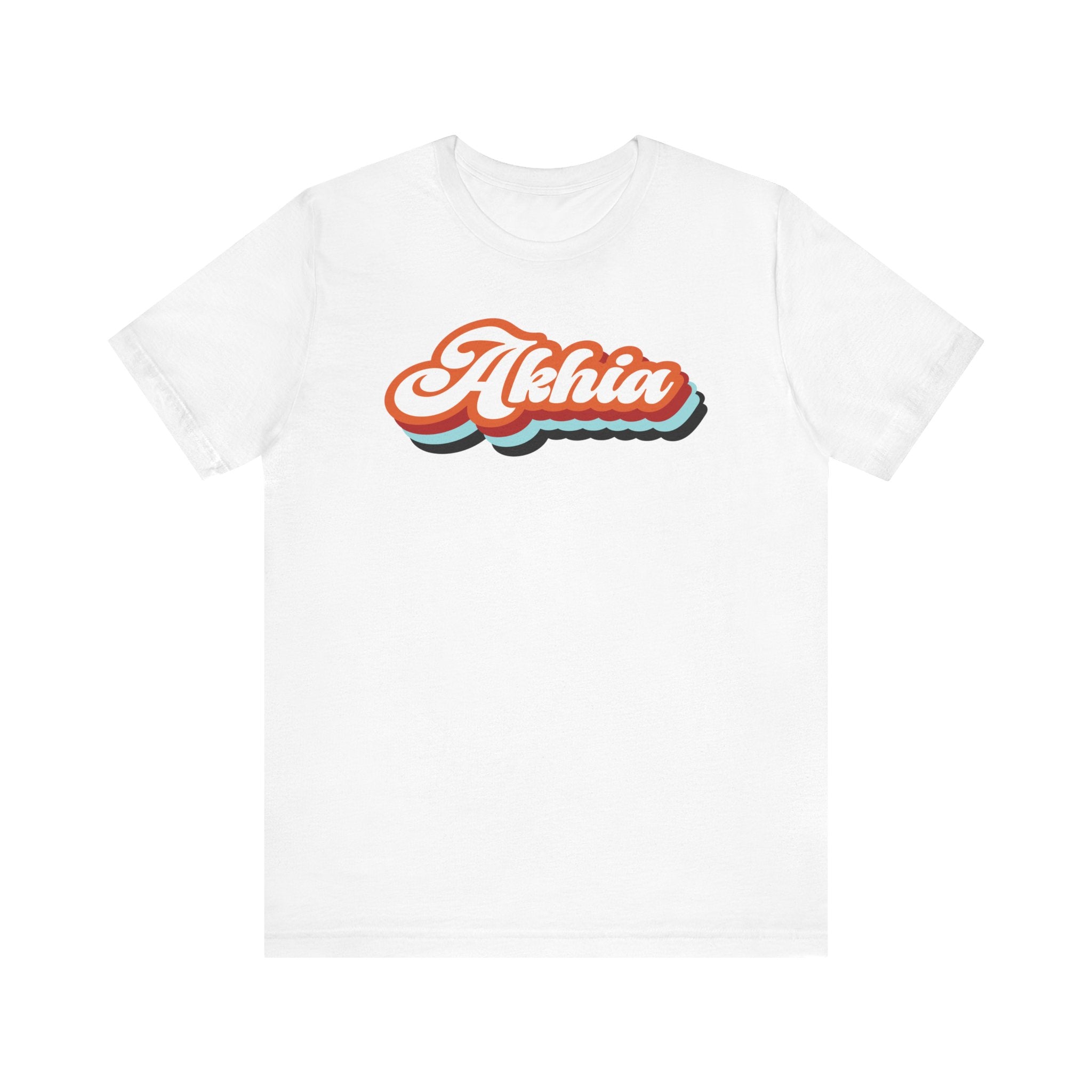 Adult Unisex Retro Graphic Short Sleeve Soft Tee - Akhia