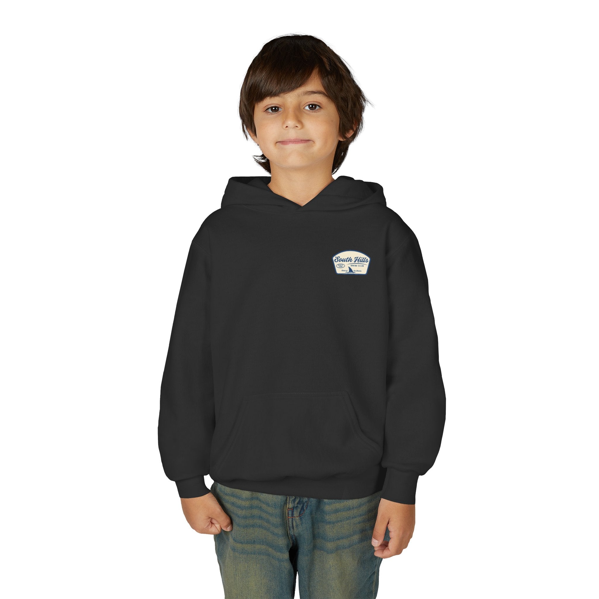 Youth South Hills Swim Club Home of the Sharks Graphic Hoodie
