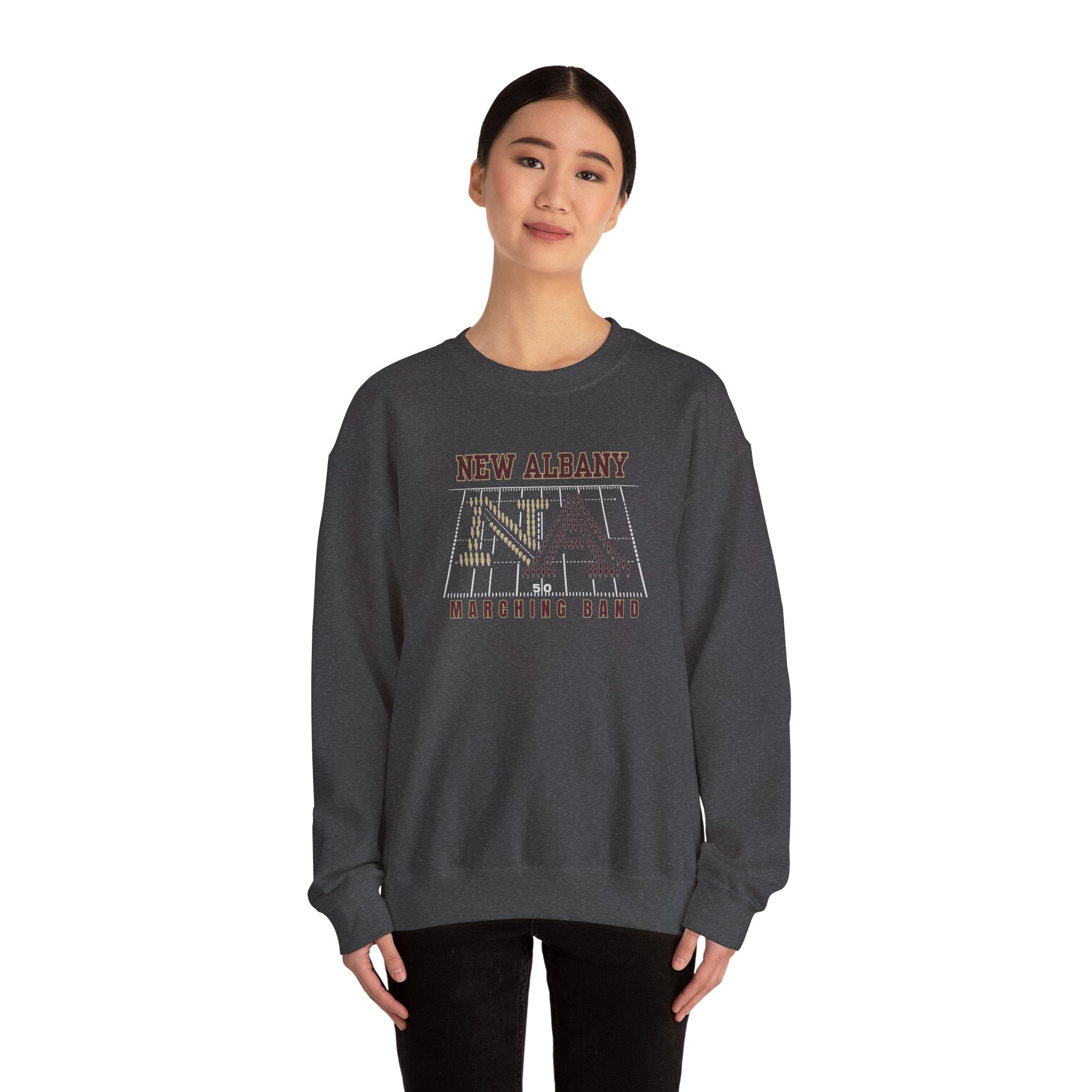 Adult Unisex New Albany Band Field Formation Graphic Sweatshirt