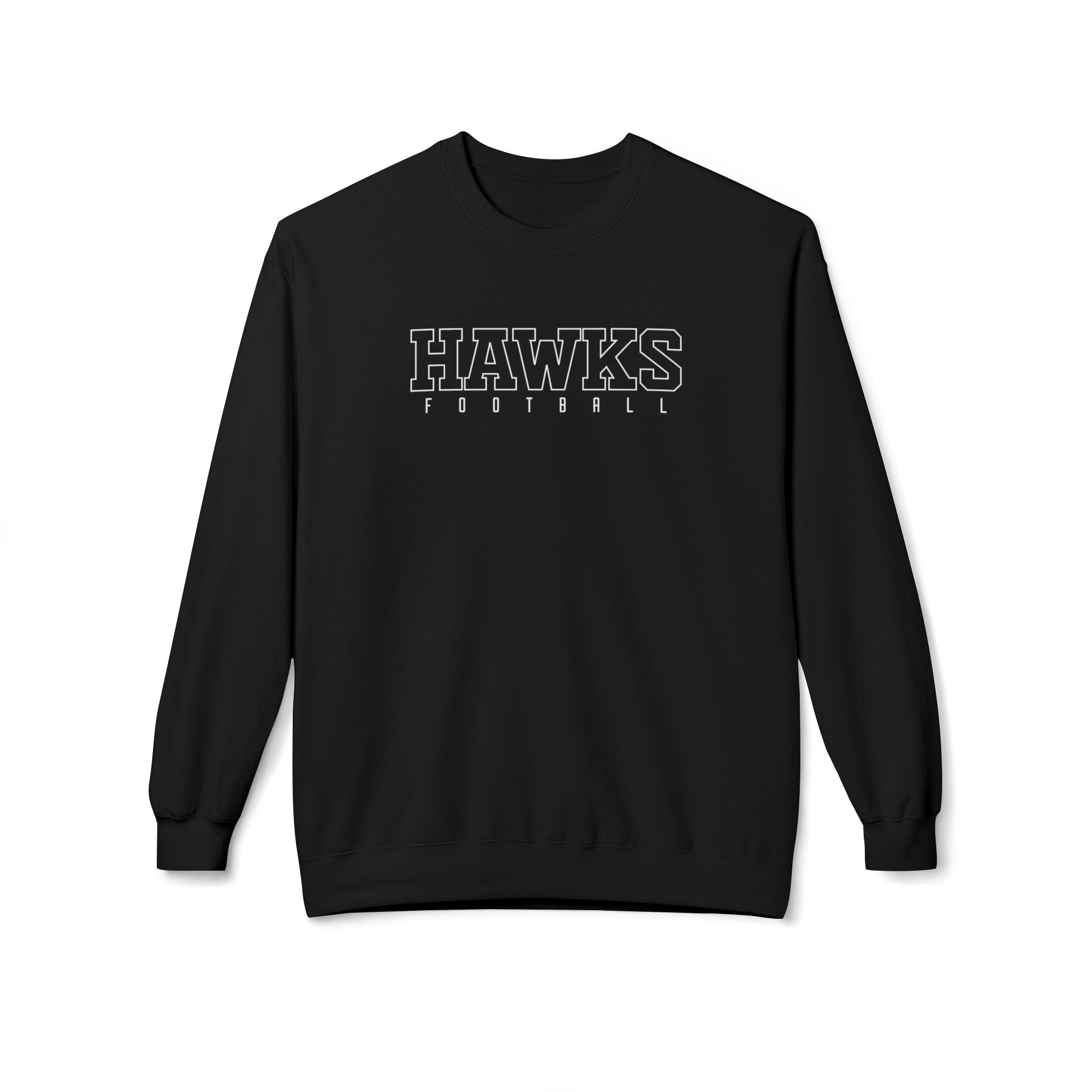Adult Unisex Westerville Central Block Hawks Football Graphic Soft Style Sweatshirt