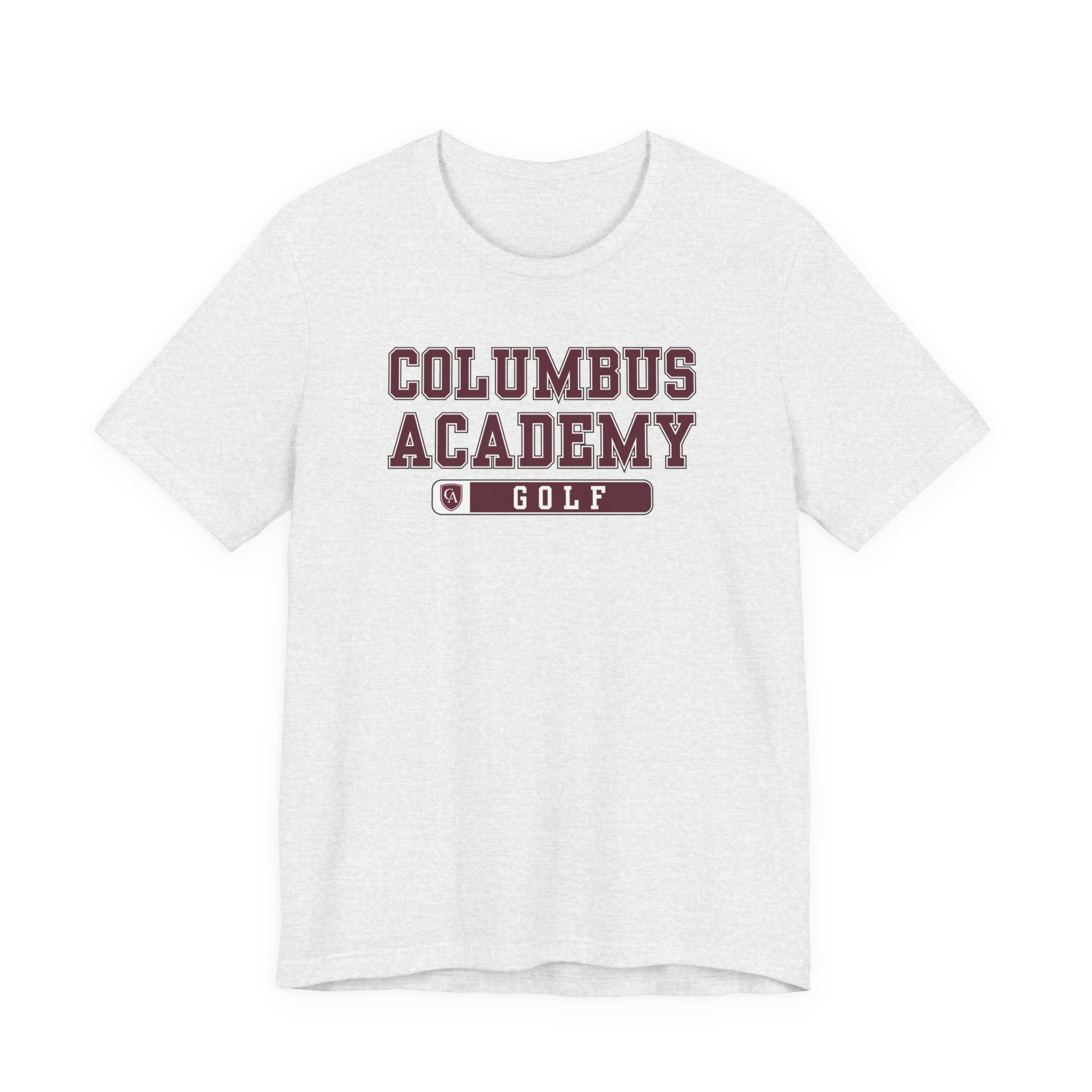 Adult Unisex Columbus Academy Golf Graphic Short Sleeve Bella + Canvas Soft Tee