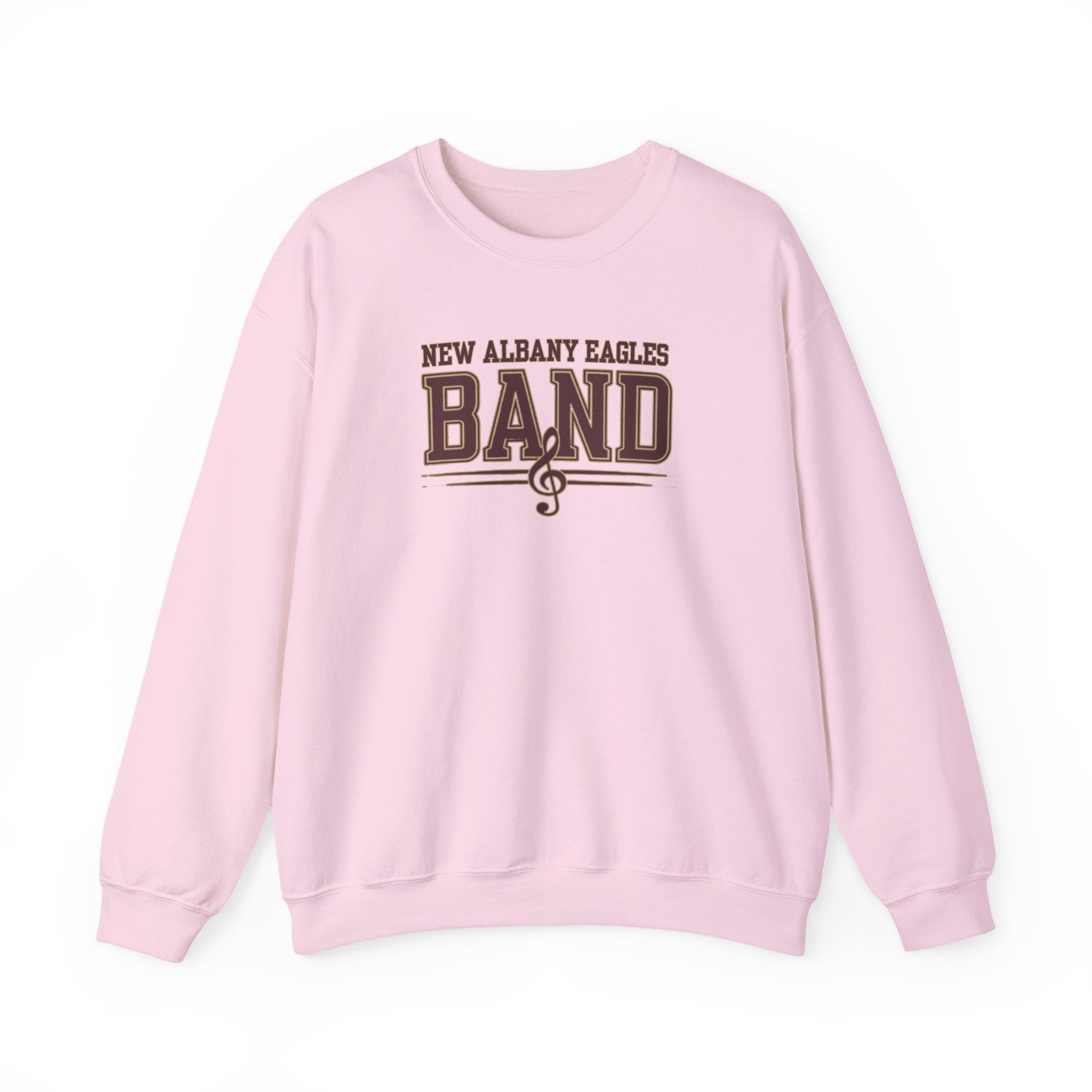 Adult Unisex New Albany Eagles Band Musical Note Graphic Sweatshirt