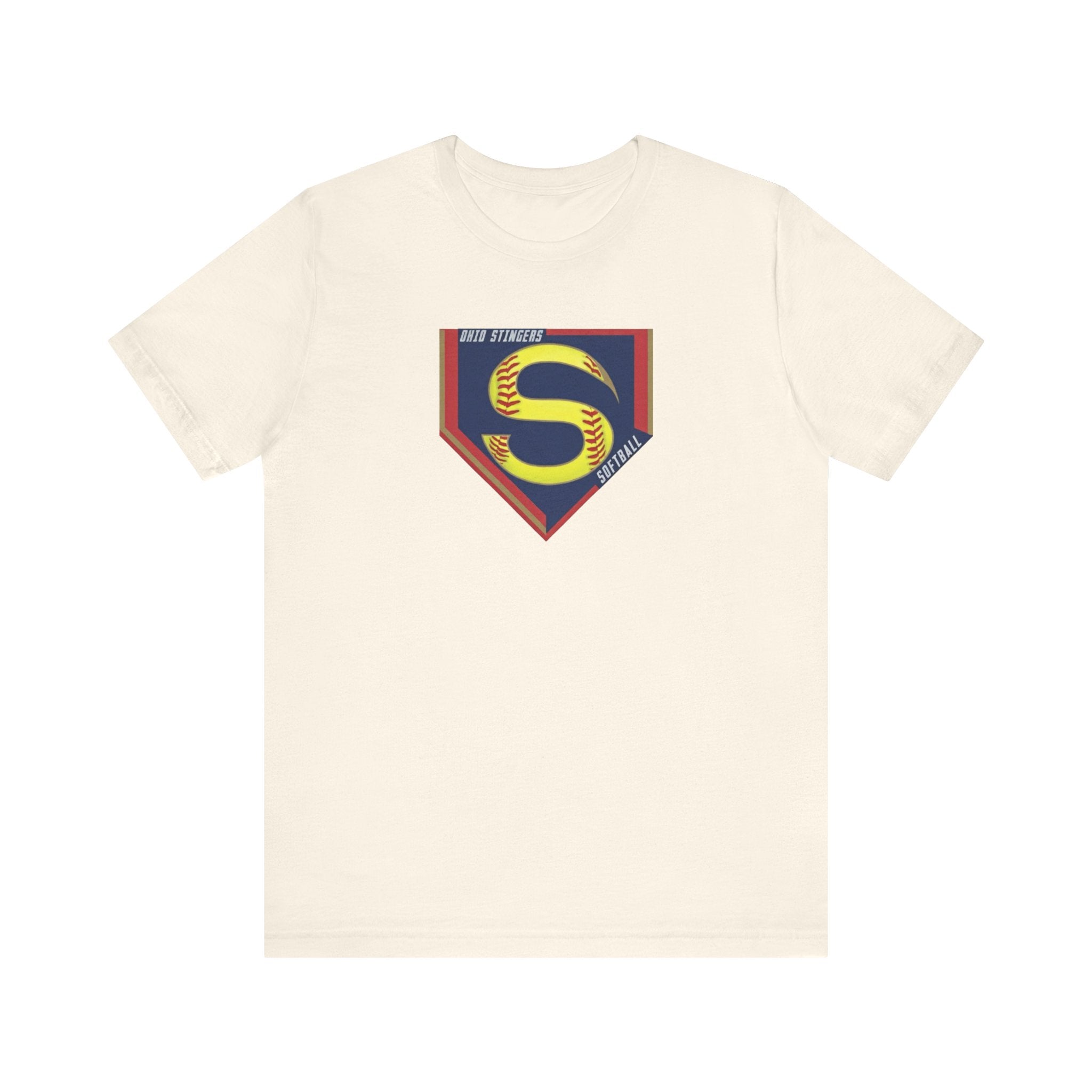 Adult Unisex Stingers Softball Logo Graphic Short Sleeve Bella + Canvas Soft Tee