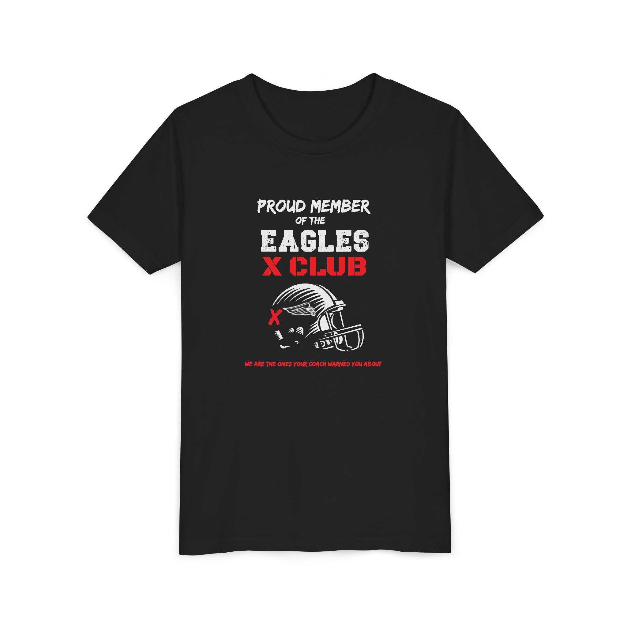 Youth Eagles Red X Club Graphic Short Sleeve Soft Tee