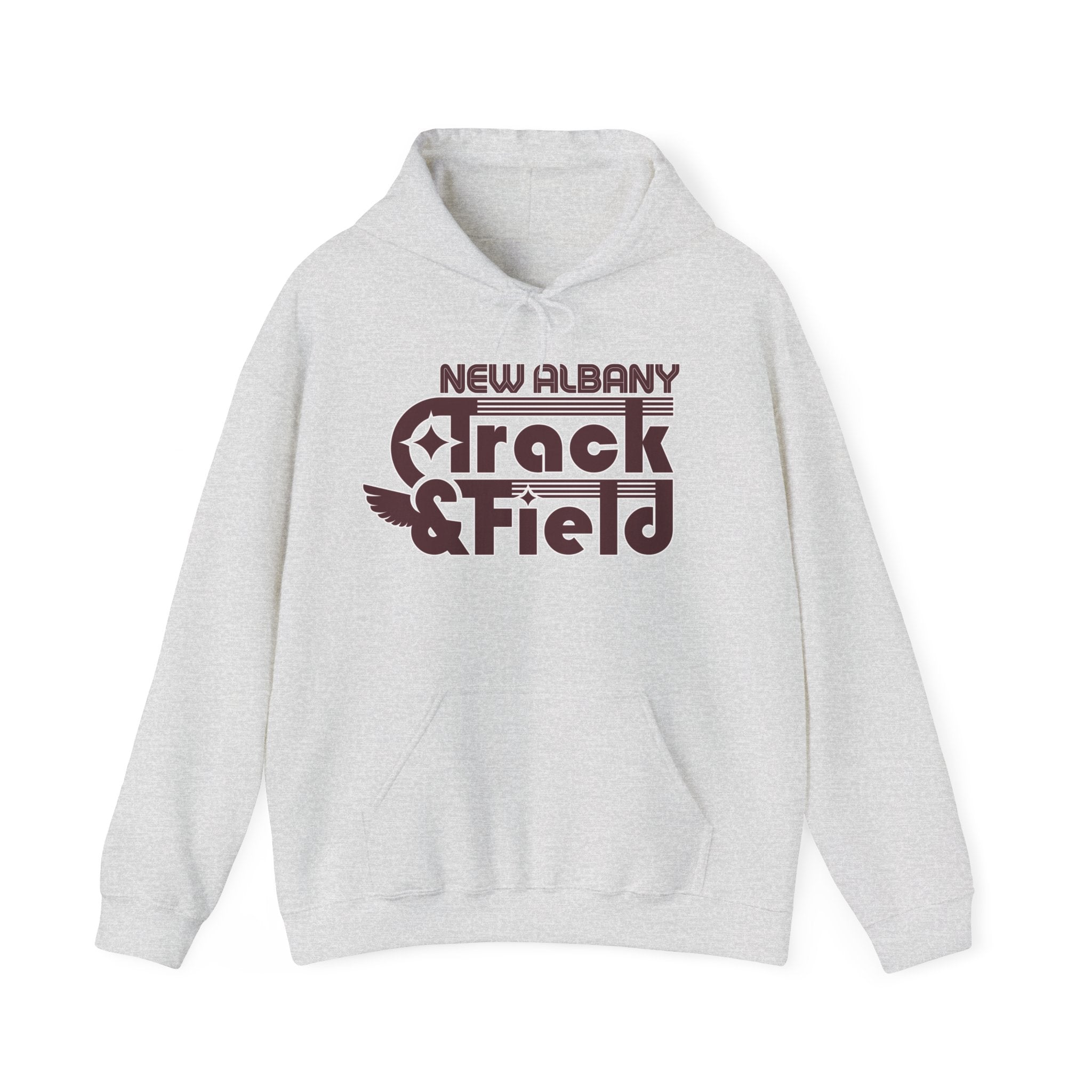 Adult Unisex Retro Track and Field Graphic Hoodie