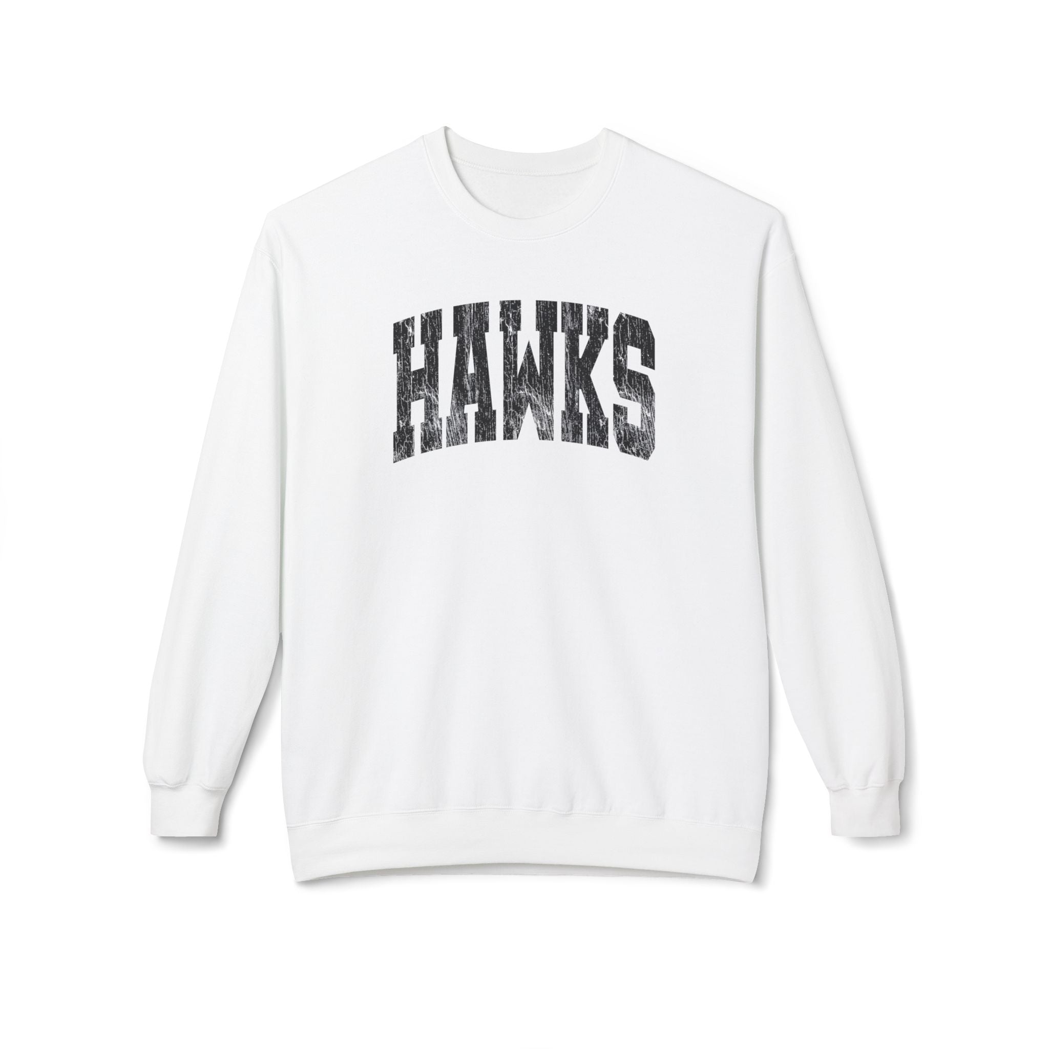 Adult Unisex Westerville Central Distressed Oversized Hawks Graphic Soft Style Sweatshirt