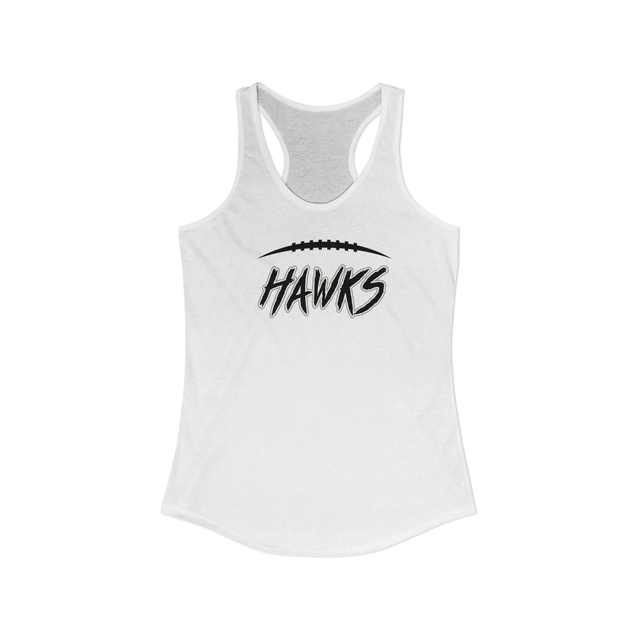 Women's Westerville Central Fighting Football Hawks Graphic Next Level Racerback Tank