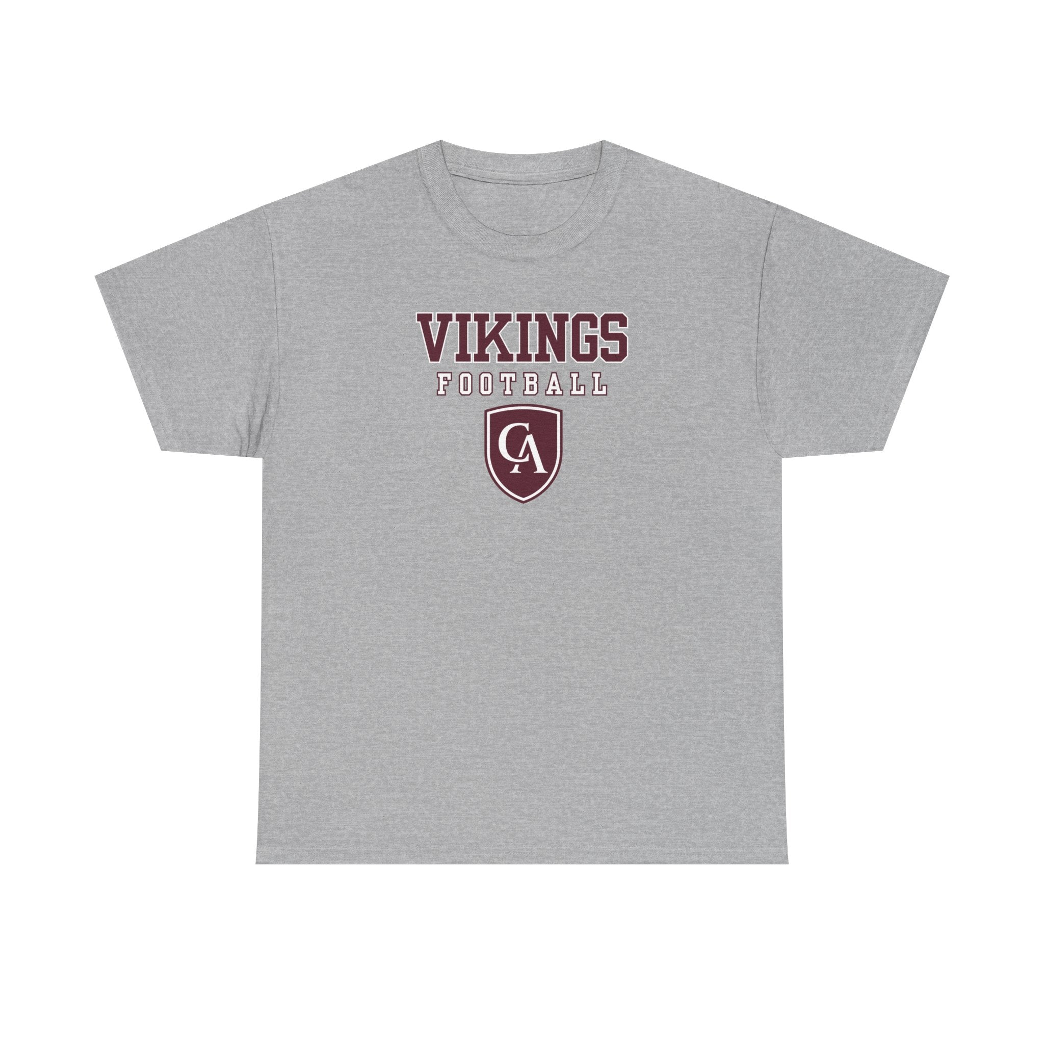 Adult Unisex Columbus Academy Vikings Football Graphic Short Sleeve Gildan Heavy Tee