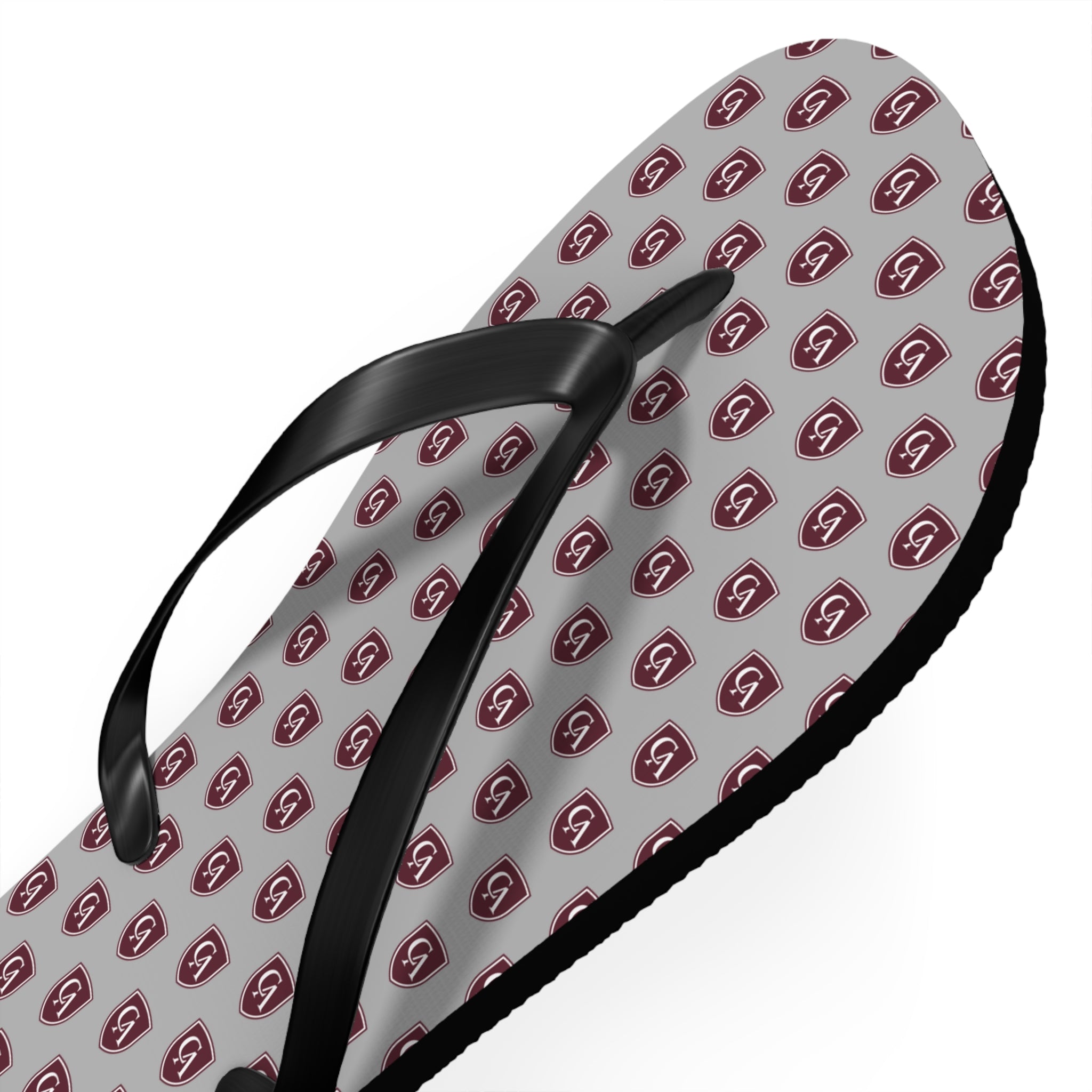 Columbus Academy Allover Logo Print Flip Flops
